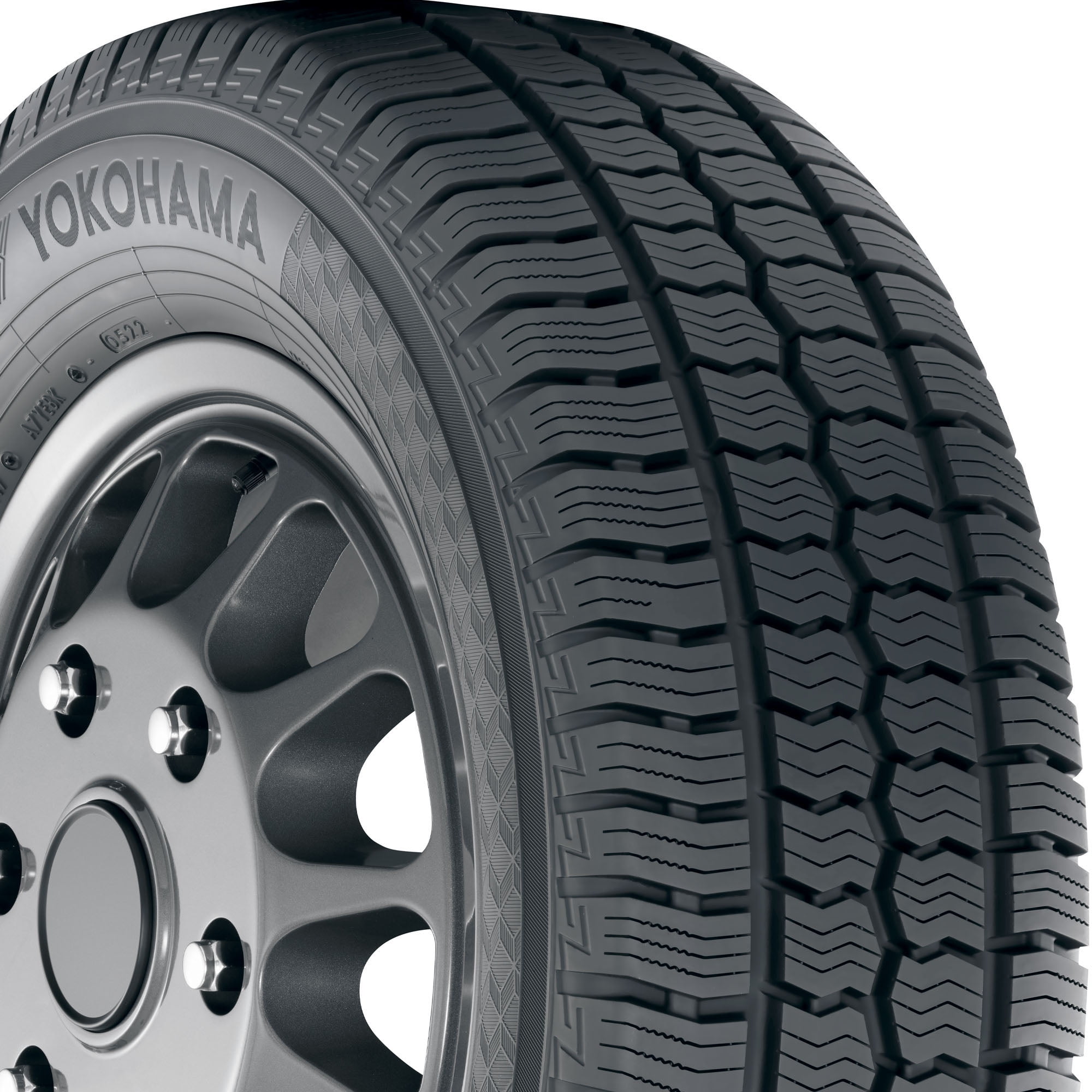 Yokohama BluEarth-Van All Season RY61 Commercial Van LT245/70R17 119/116R E Light Truck Tire - Image 3