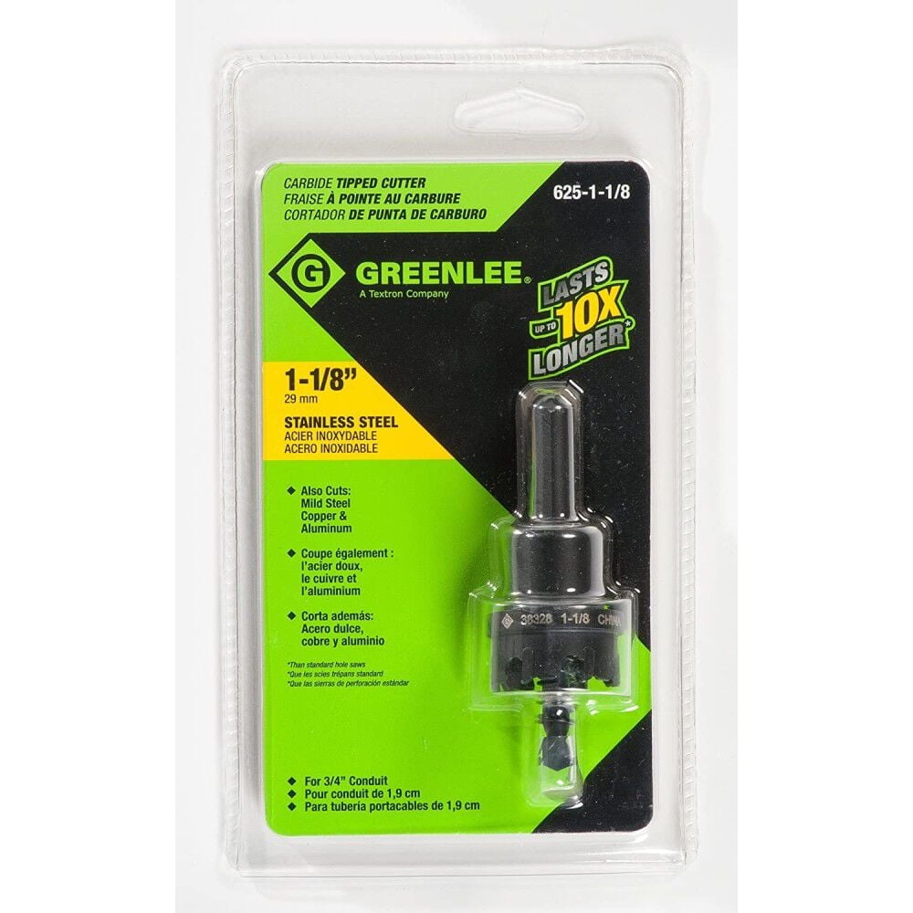 Greenlee 1-1/8 in. Dia. x 2 in. L Carbide Tipped Hole Cutter 1 pc. - Image 5