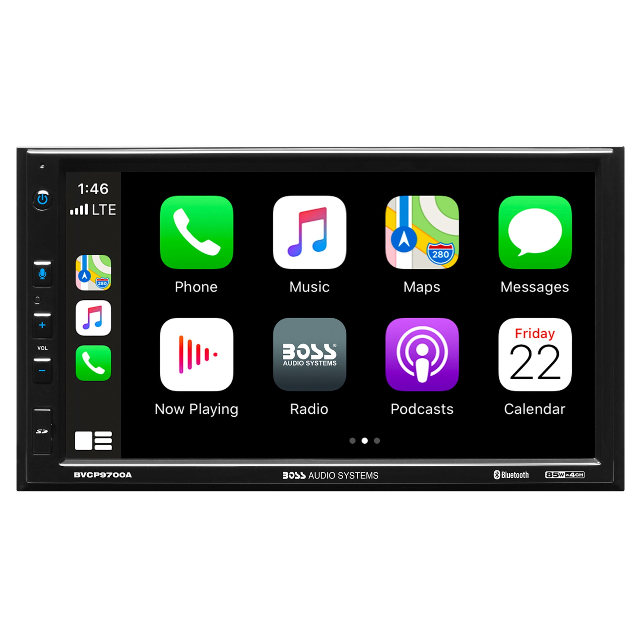 BOSS Audio Systems BVCP9700A Double Din Car Stereo with Apple Carplay & Android Auto, 7" Touchscreen Car Radio, Bluetooth, AM/FM Receiver, Double Din Radio, No CD/DVD, Multi-Color Illumination - Image 6