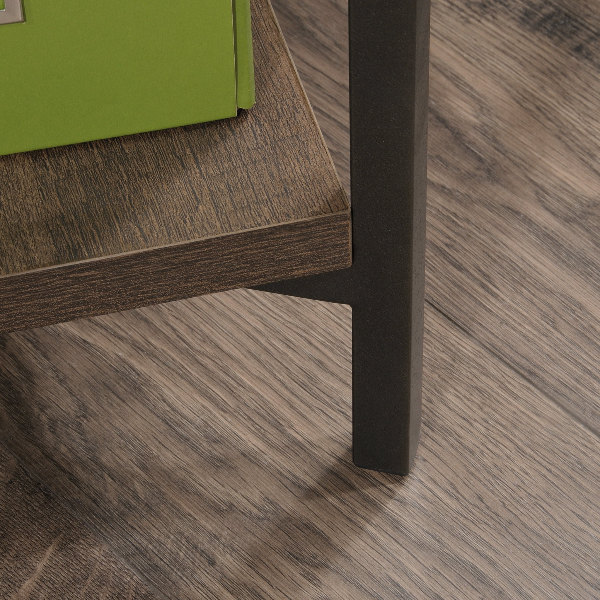 Sauder Curiod L-Desk, Smoked Oak Finish - Image 2