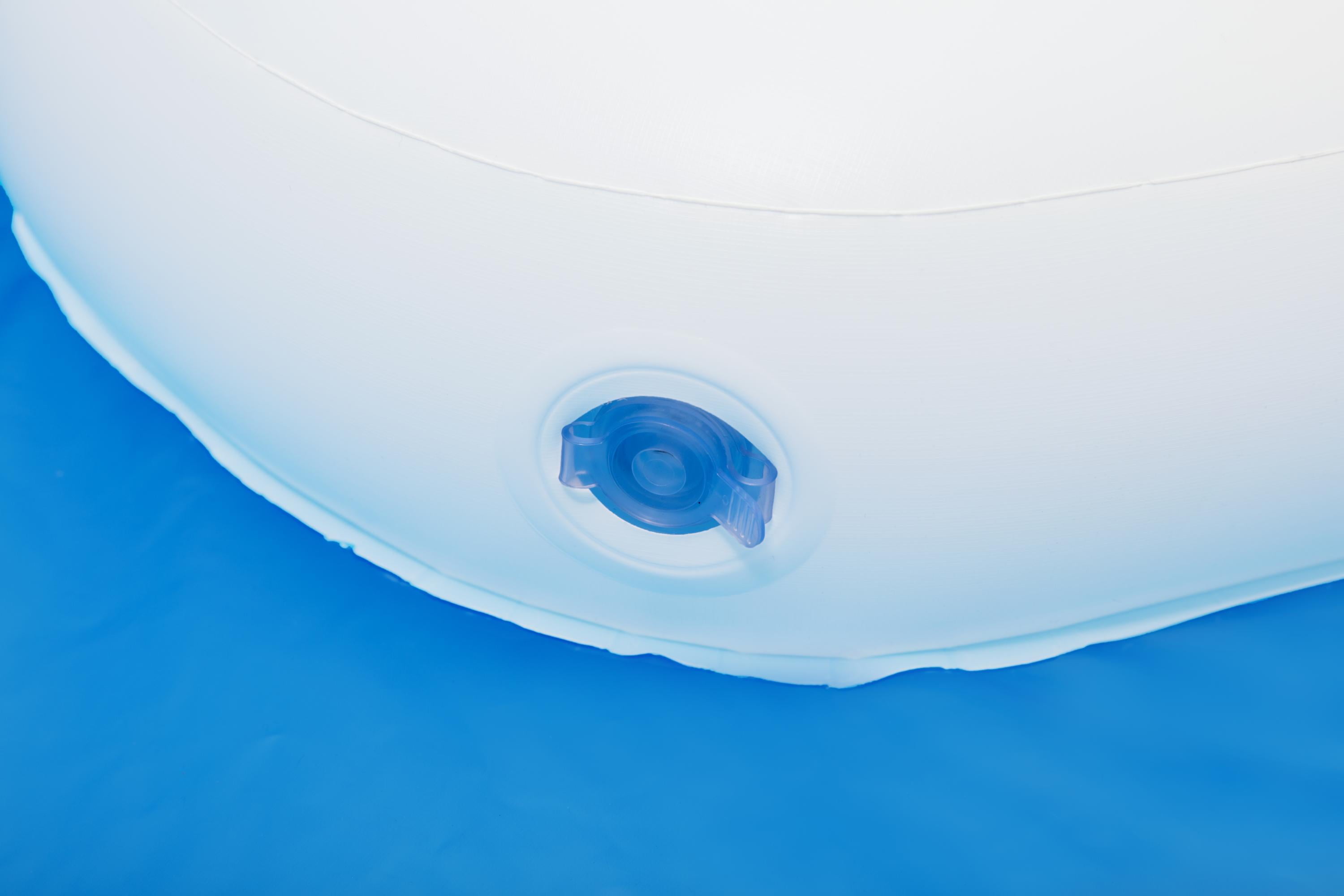 H2OGO! 7'11" x 55" Summer Days Inflatable Round Kiddie Pool with UV Careful Sunshade - Image 4