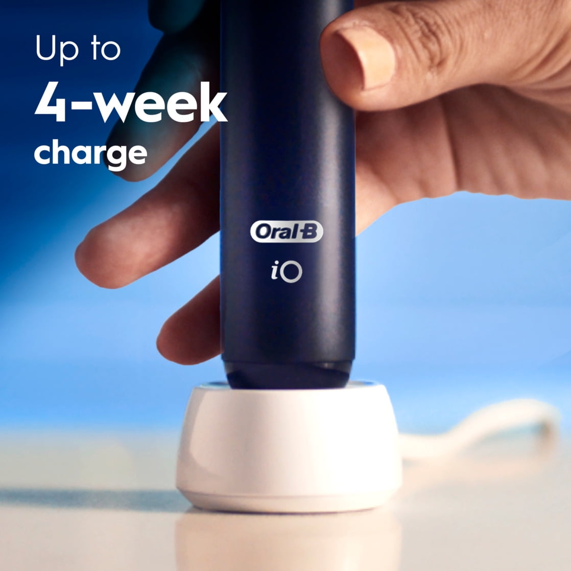 Oral-B iO Series 2 Rechargeable Electric Toothbrush, Night Black with 1 Gentle Care Brush Head for Adults and Children 3+ - Image 6