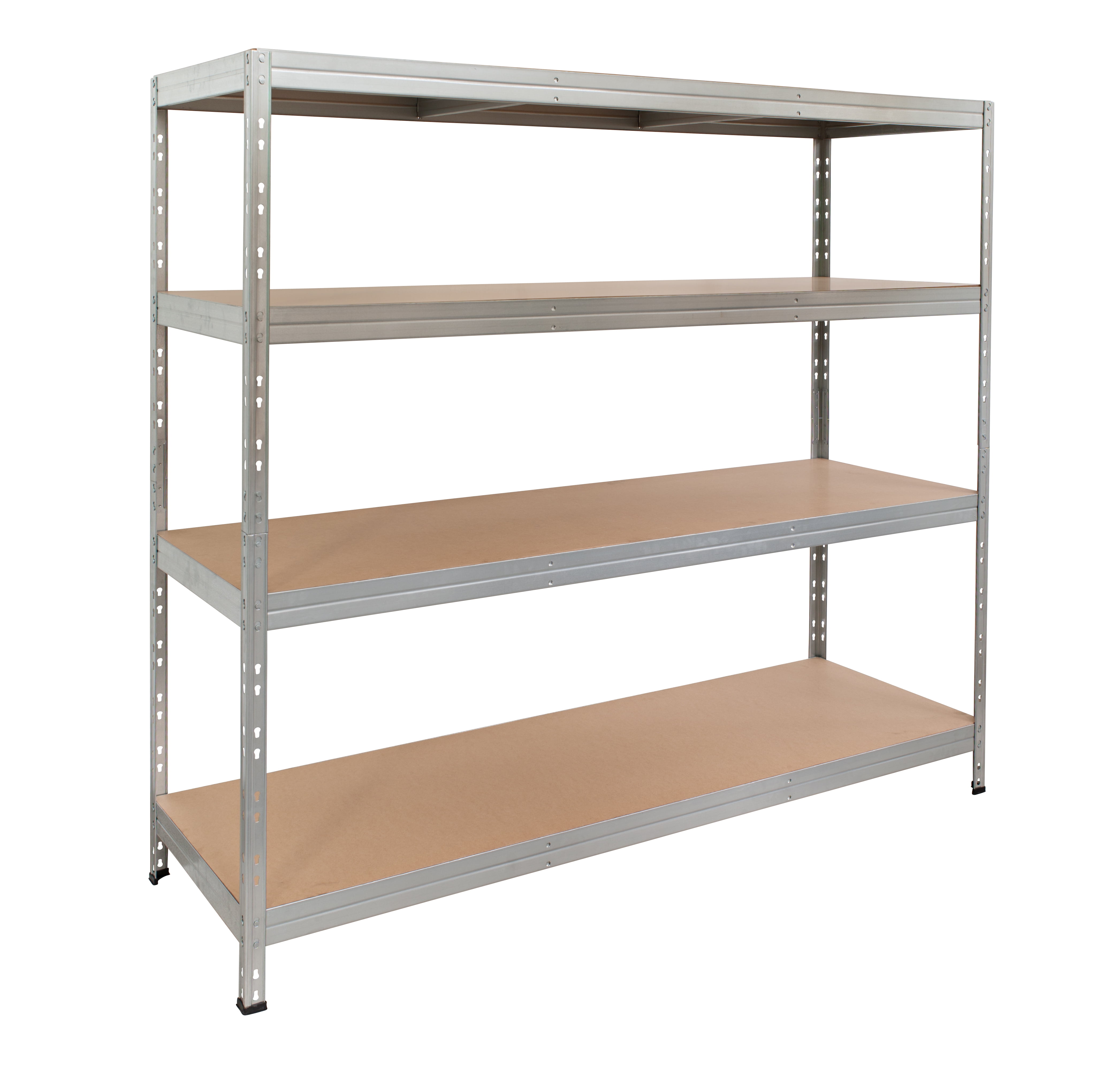 Ar Shelving Customizable Storage Collection 71"x59"x18" 4-Tier Metal Shelf 2000 lb Galvanized Finish - Image 11