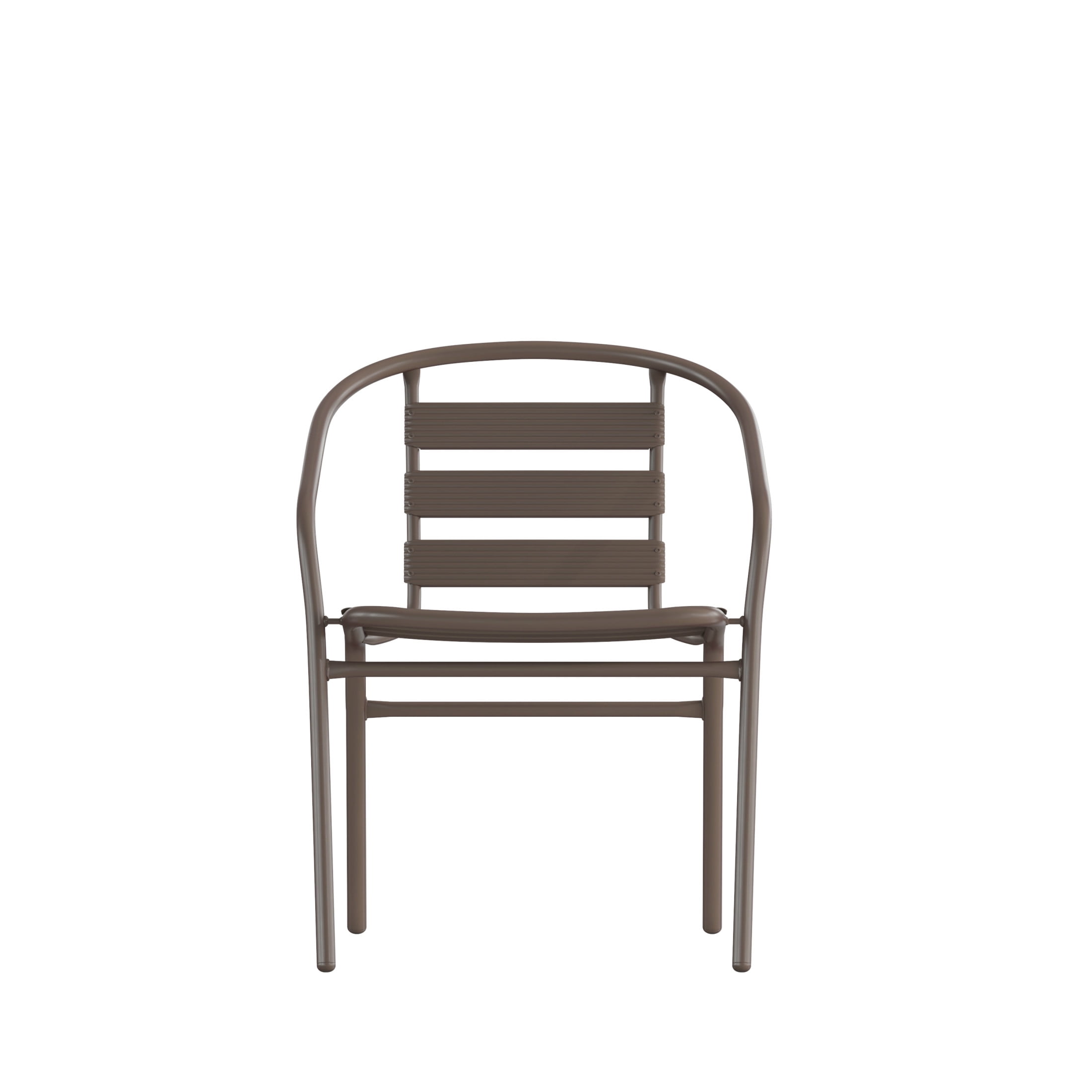 Flash Furniture Lila Bronze Metal Restaurant Stack Chair with Metal Slats - Image 10