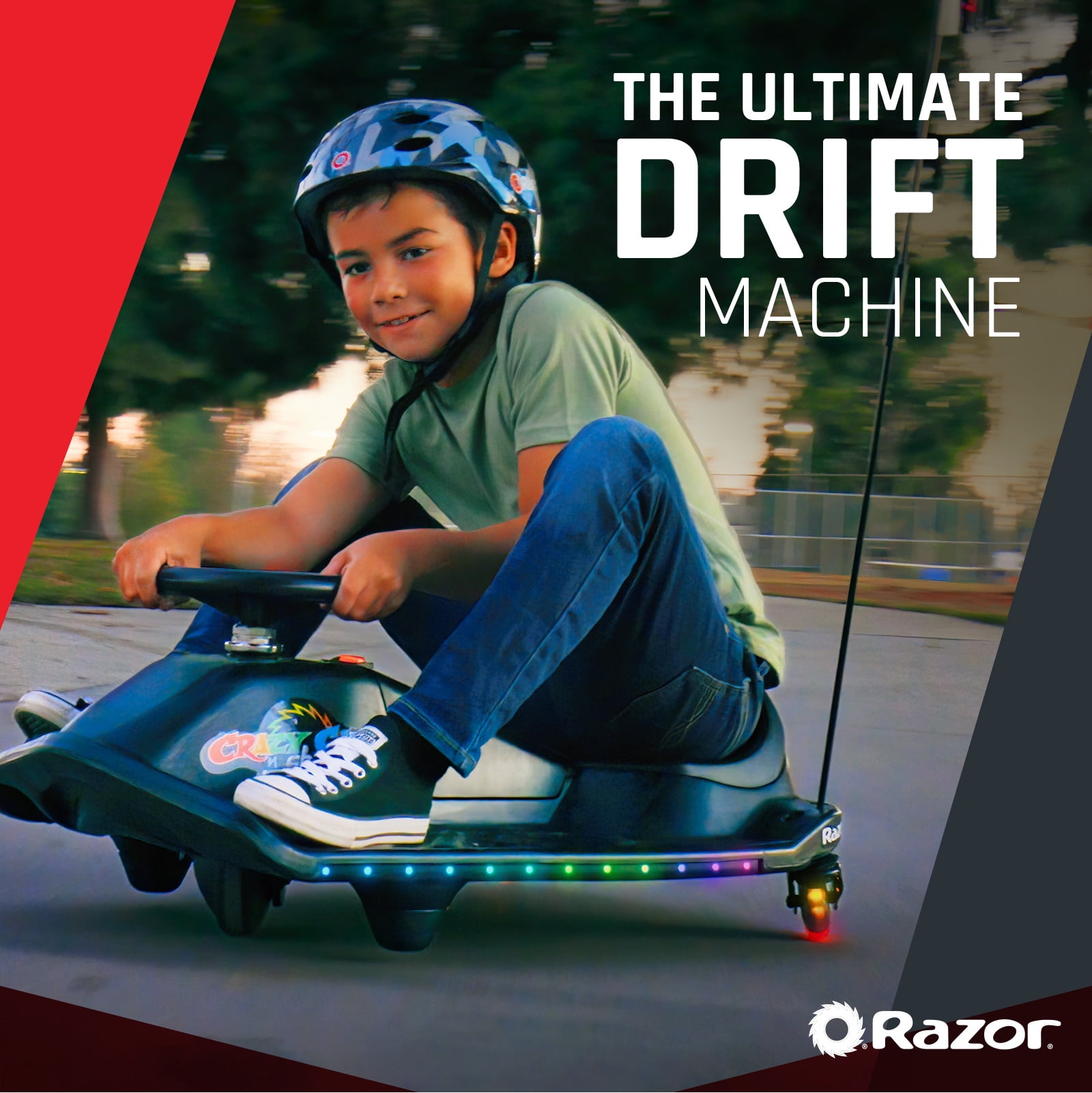 Crazy Cart Shift Lightshow by Razor - 12V Electric Drifting Go-Kart for Kids Ages 6+, up to 8 mph - Image 10