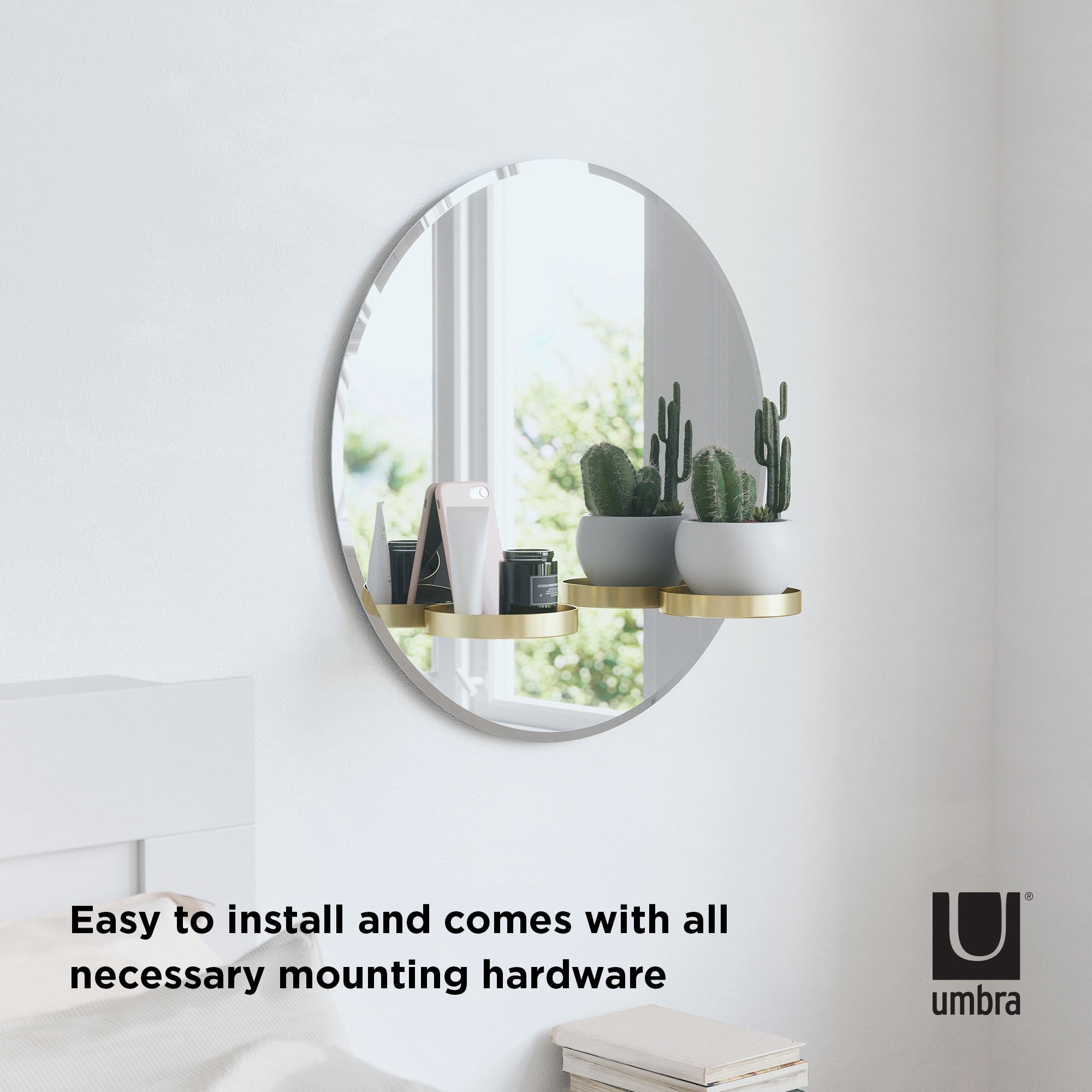 Umbra Perch 24" Wall Mirror - Image 11