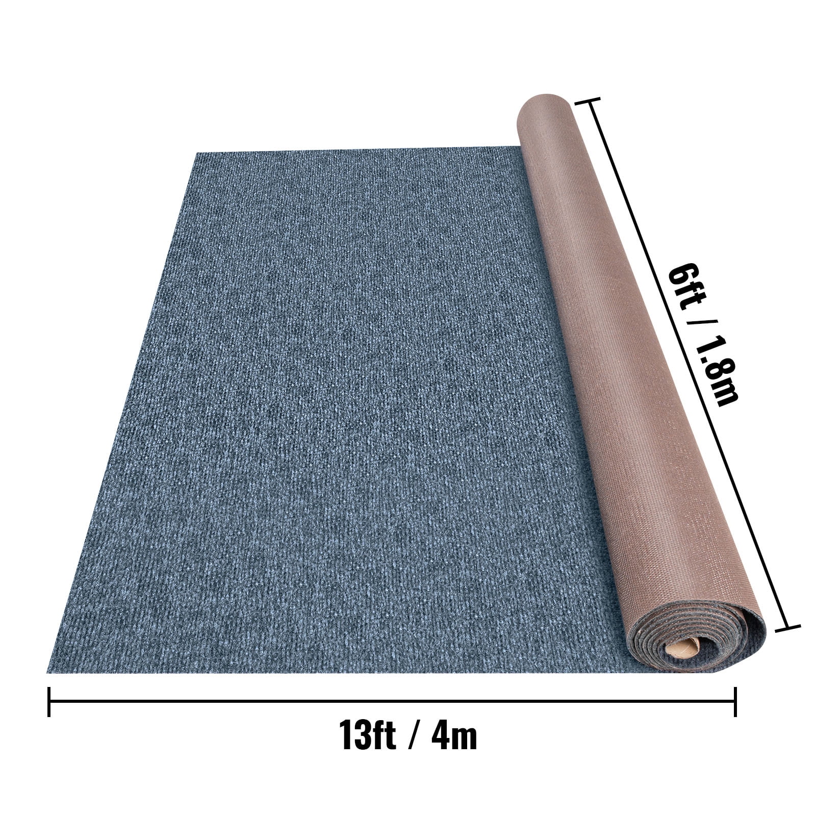 VEVOR Boat Carpet 6x13' Indoor Outdoor Marine Carpet Rug - Size Optional - 32 oz. waterproof patio Anti-slide rug, Gray - Image 9