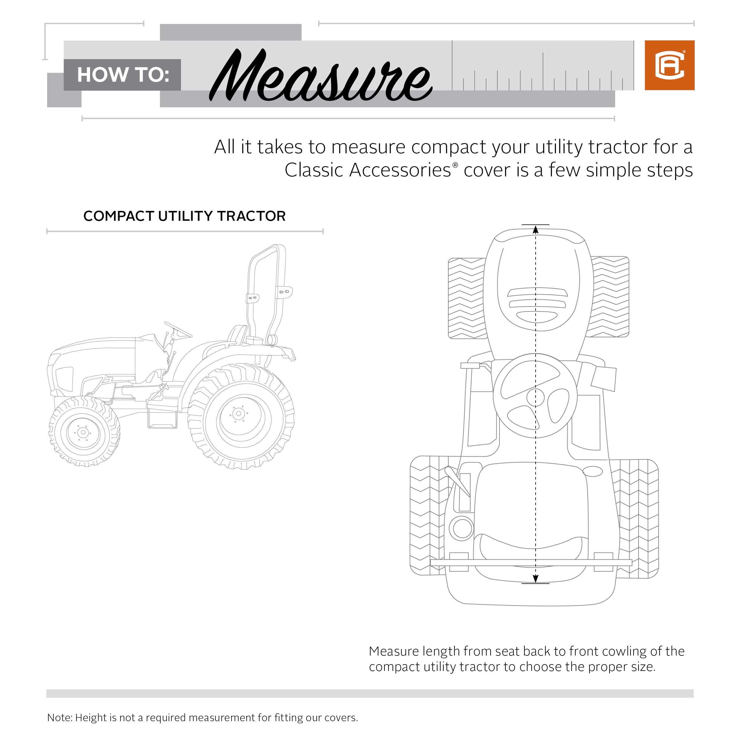 Classic Accessories StormPro™ RainProof Heavy-Duty Compact Utility Tractor Cover - Image 9