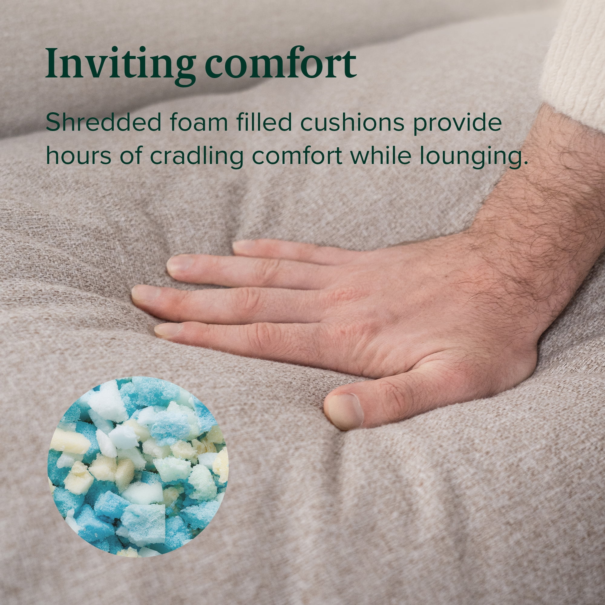 Zinus Aidan Metal Framed Indoor Sling Accent Chair, Dark Grey - Image 3