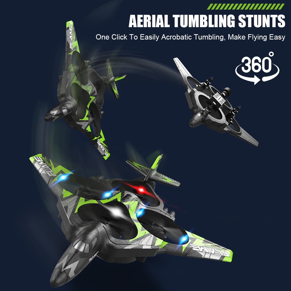 Fistone RC Plane with Spray, Remote Control Foam Glider Remote Control Airplane Quadcopter Helicopter with Auto Hovering, 3D Flip, Great Gift Toy for Kids and Adults - Image 7