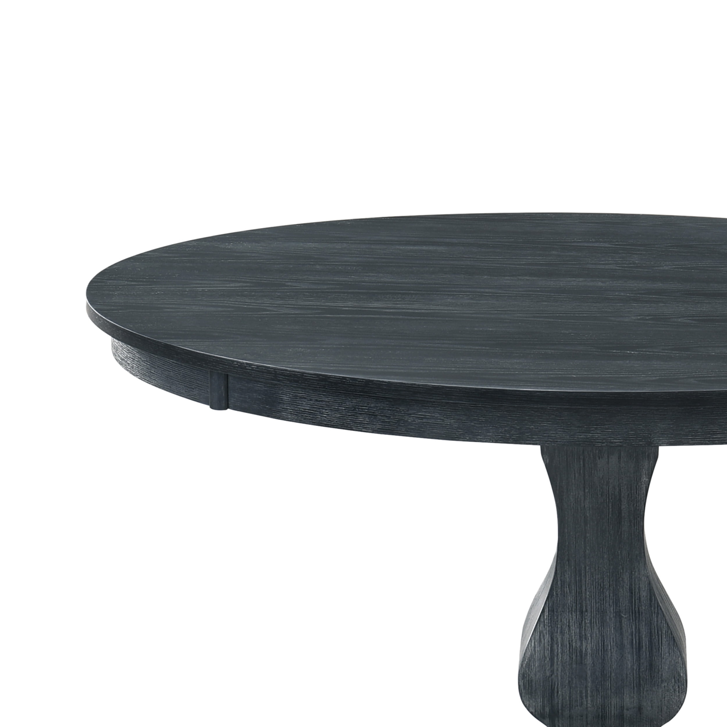 Noble House Merlene Wood Circular Dining Table, Gray - Image 2