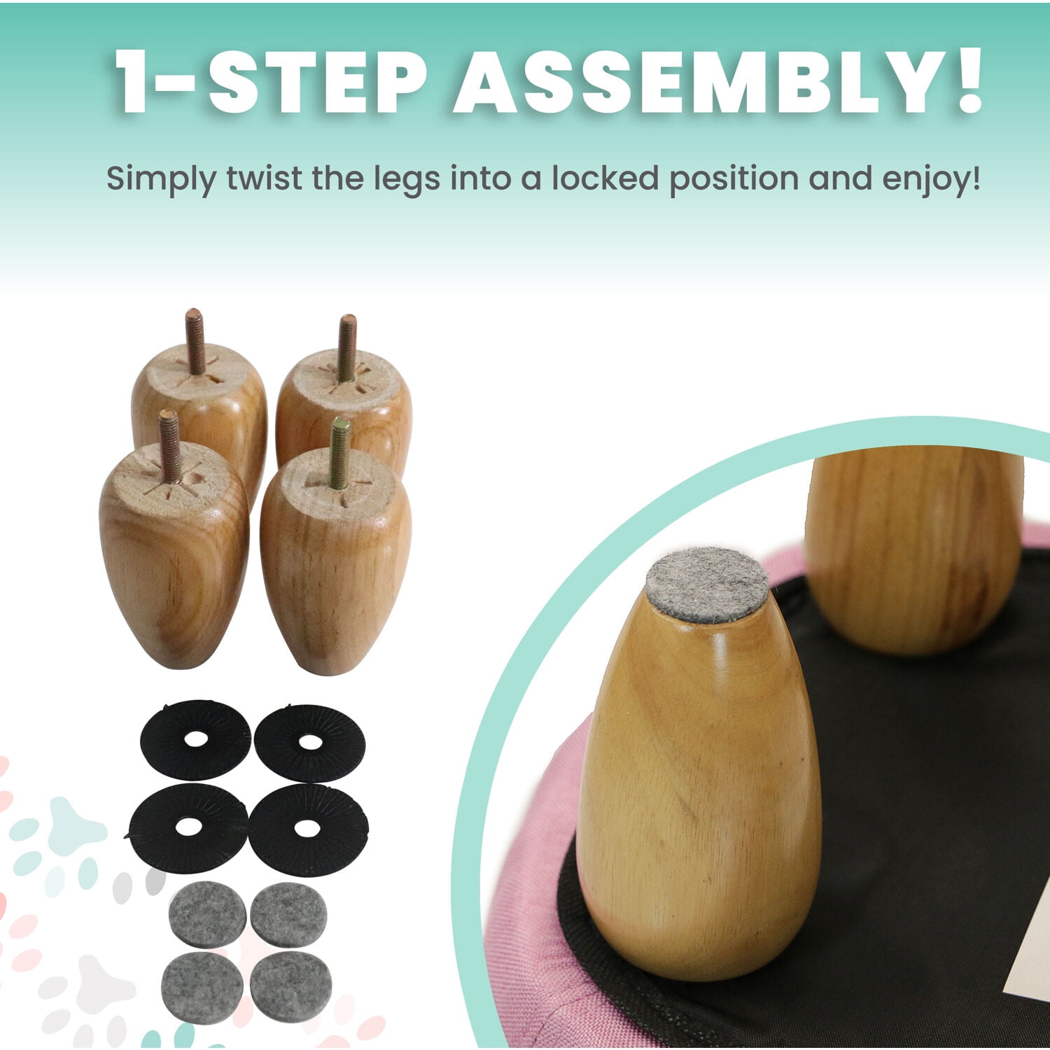 Critter Sitters 15-In. Seat Height Pink Pig Animal Shape Ottoman - Furniture for Nursery, Bedroom, Playroom, and Living Room Decor - Image 9