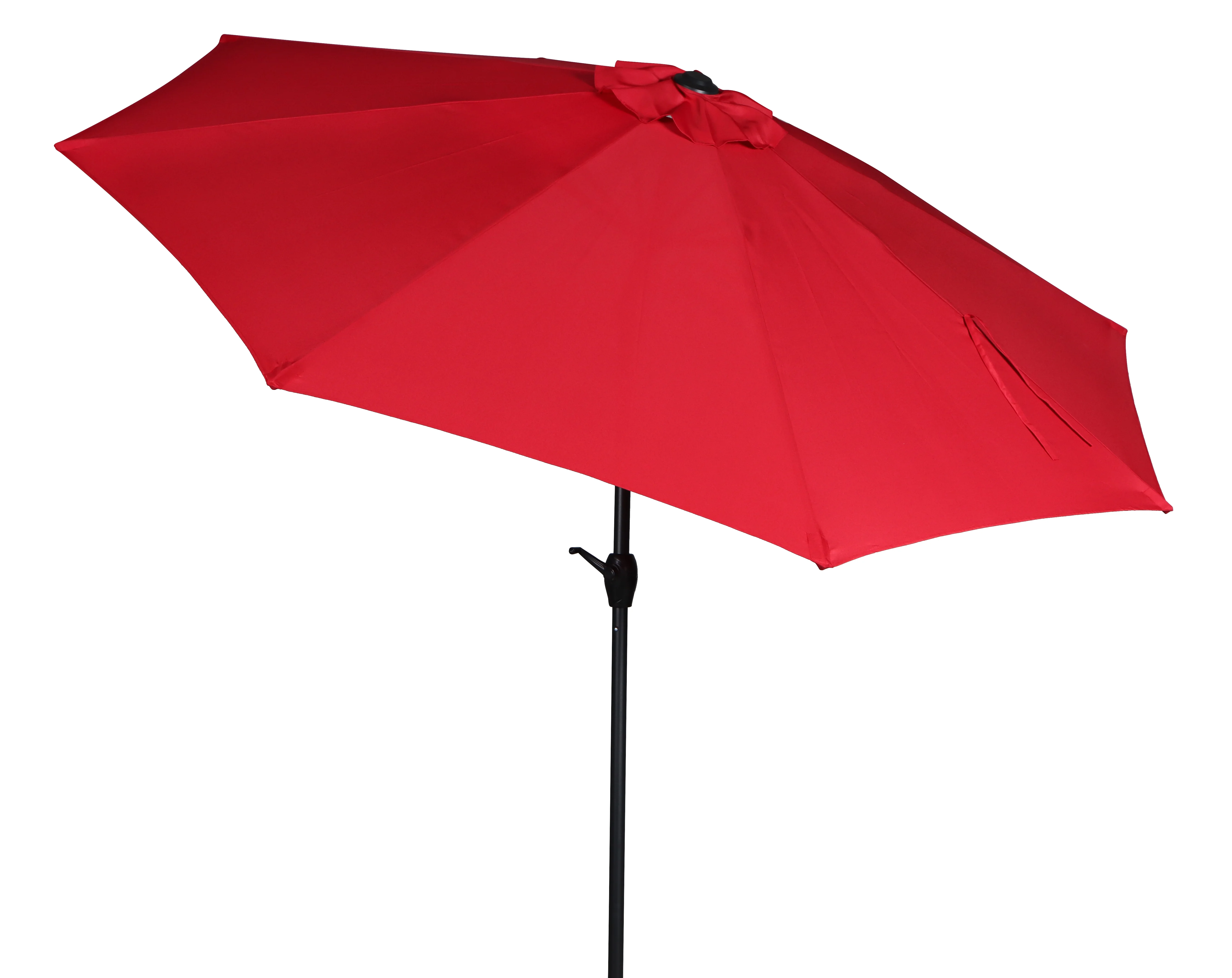 (2 pack) Mainstays 9' Red Crank Lift and 3 Position Tilt Patio Umbrella - Image 4