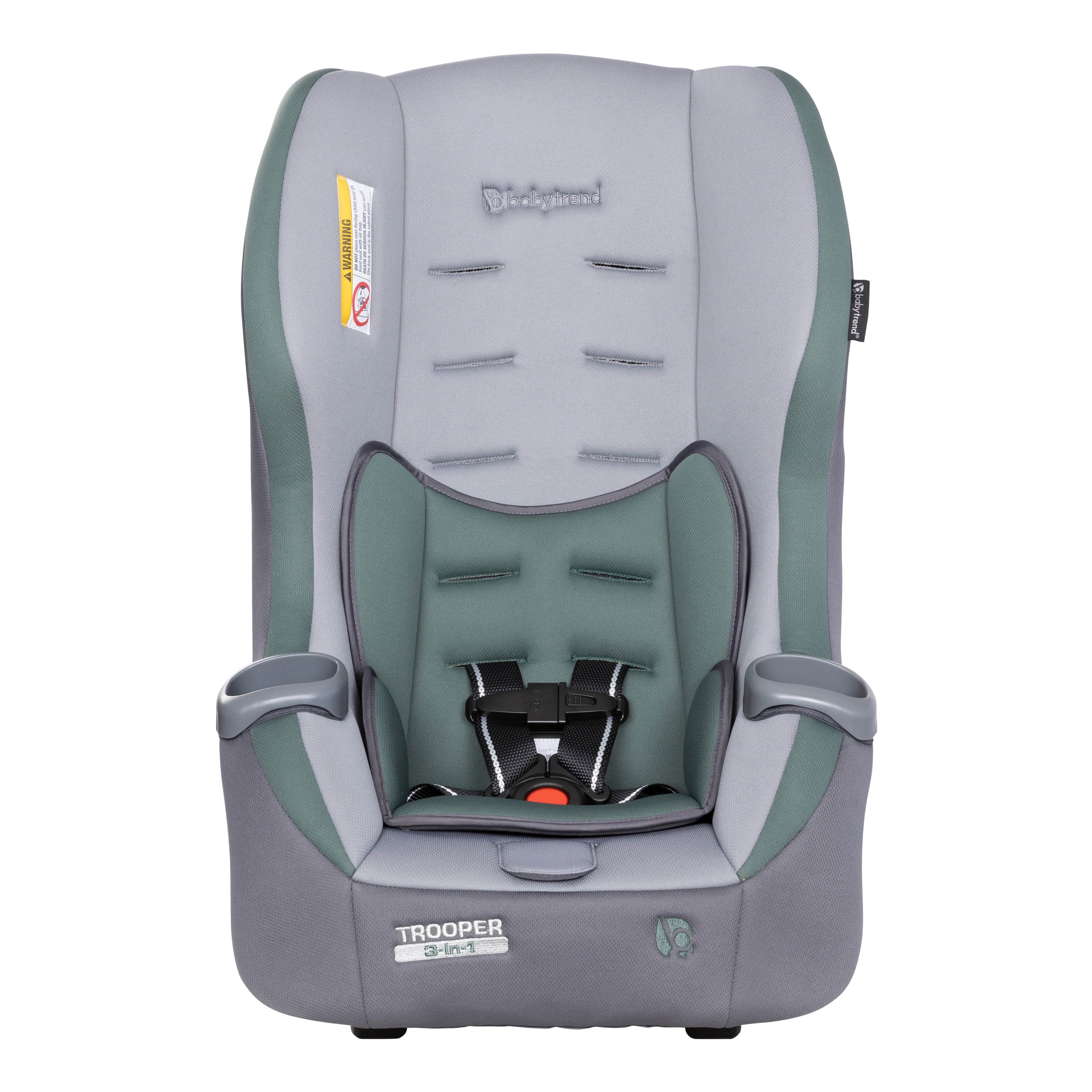 (3 pack) Baby Trend Trooper 3-in-1 Convertible Car Seat - Dash Sage - Image 3