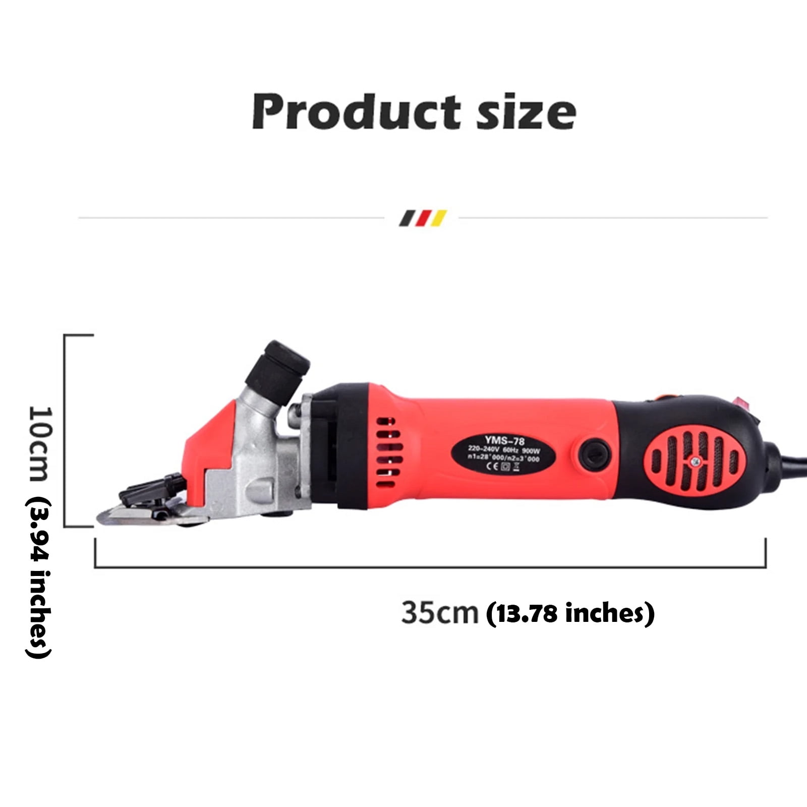 Petyoung 900W Electric Sheep Shears, 6-Speed Professional Grooming Clippers for Thick Coat Animals, Cats, Dogs, Pets - Image 4