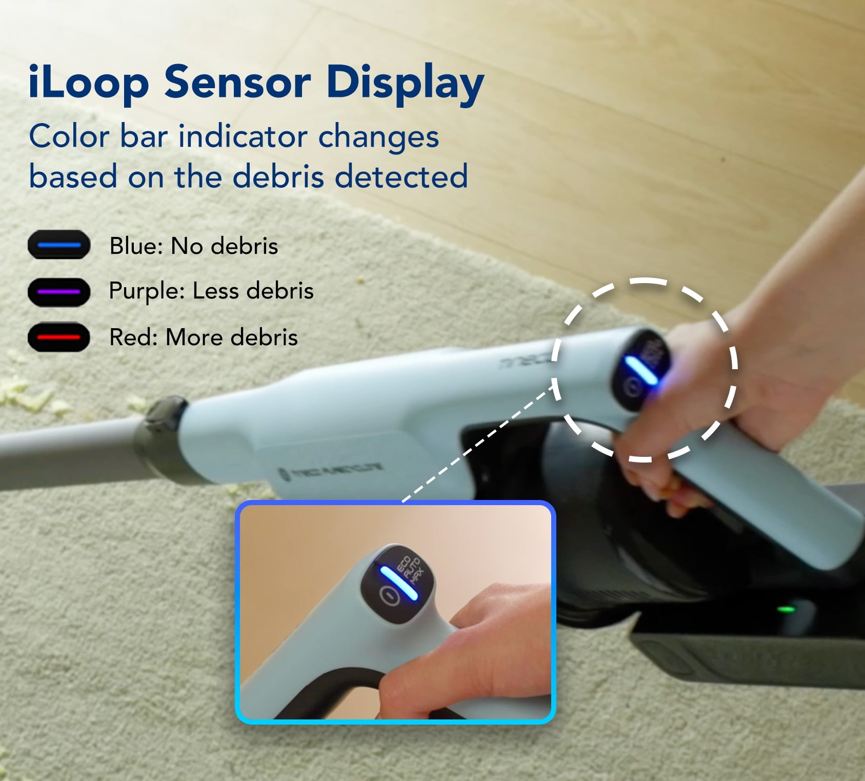 Tineco GO PET Cordless Vacuum with ZeroTangle Brush, 60 min Runtime, 1L Dustbin (GO303) - Image 4