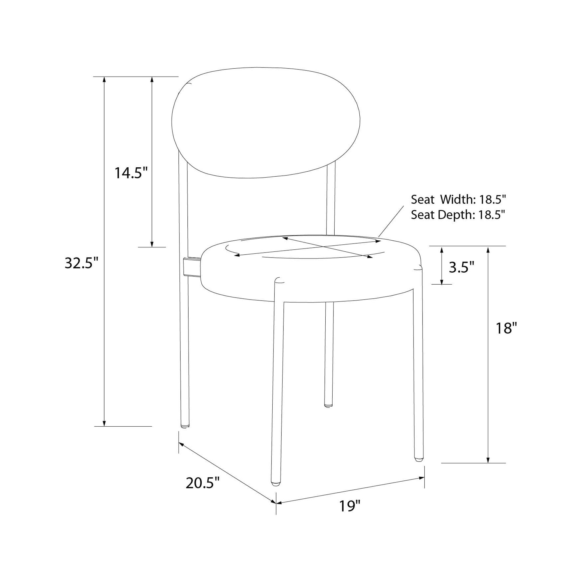 Better Homes & Gardens Boucle Dining Chairs, Olive, 2 Pack - Image 2