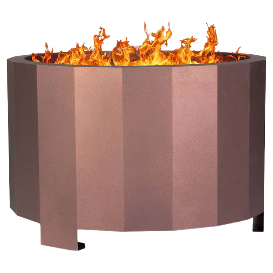 Flash Furniture Titus Commercial Grade 27 inch Smokeless Outdoor Firepit, Natural Wood Burning Portable Fire Pit With Waterproof Cover, Bronze - Image 5