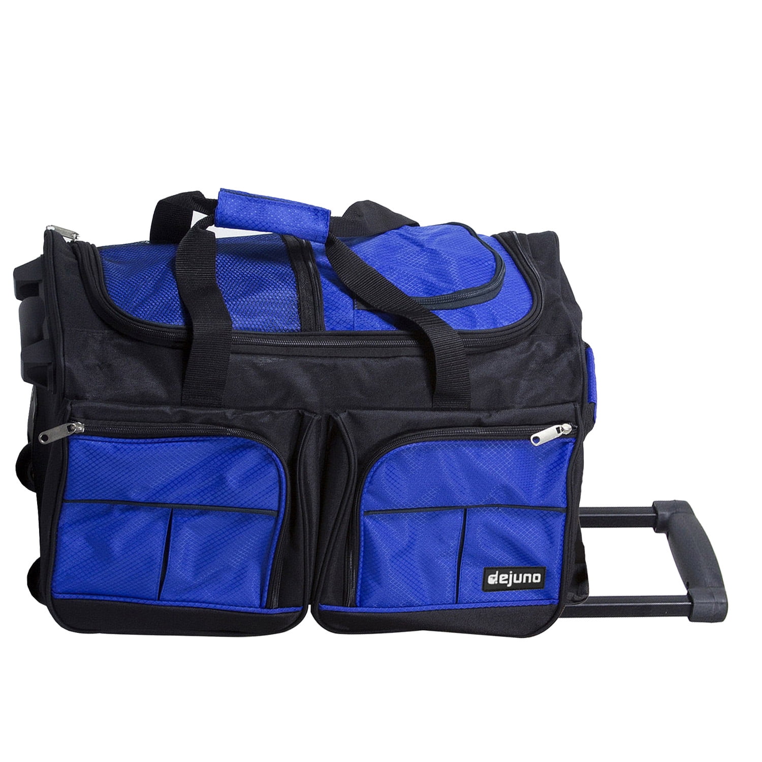 Dejuno 20-inch Carry-On Rolling Duffle Bag - Blue - Image 4