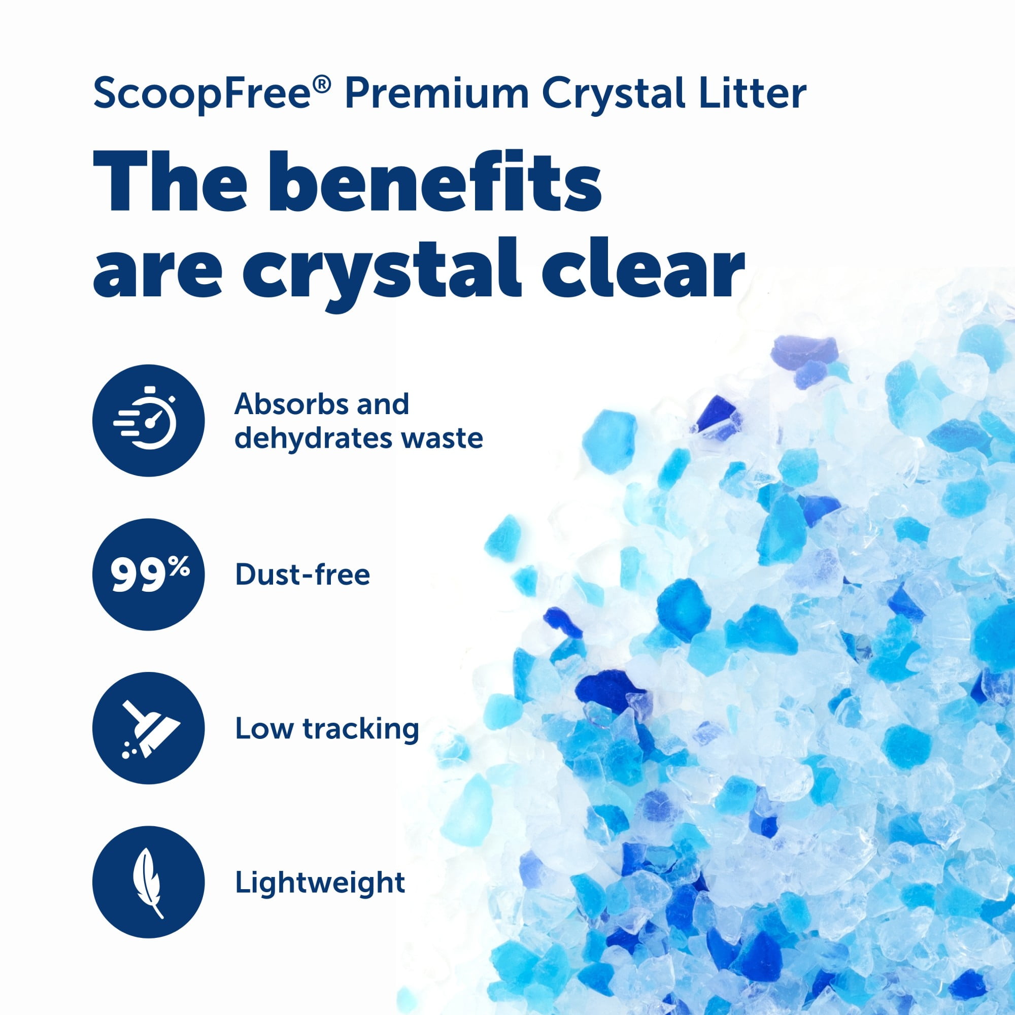 PetSafe ScoopFree Crystal Pro Legacy Top-Entry Self-Cleaning Cat Litter Box, Automatic, Gray - Image 2