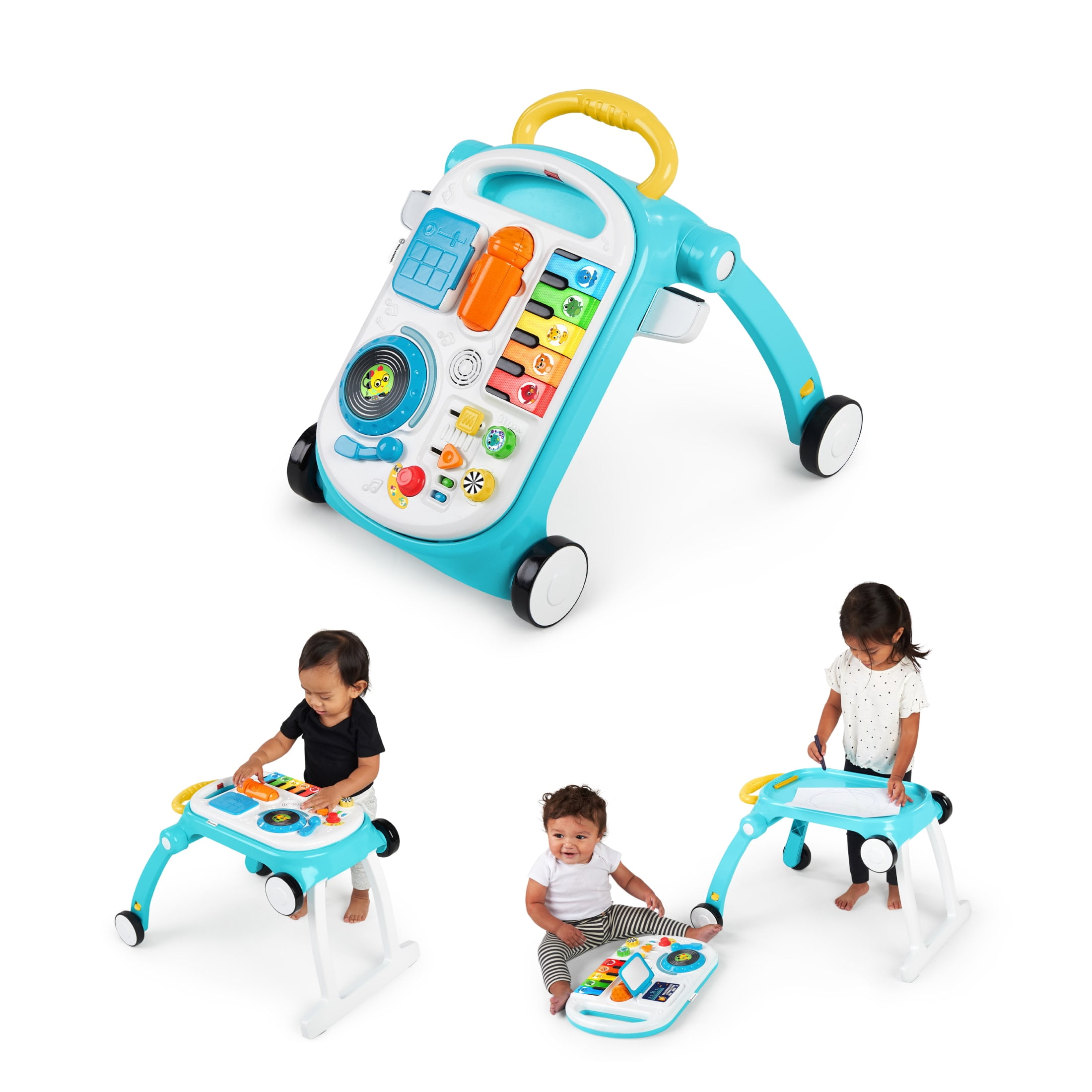 Baby Einstein Musical Mix ‘N Roll 4-in-1 Push Walker, Activity Center, Toddler Table and Floor Toy for 6 Months+ Unisex - Image 11