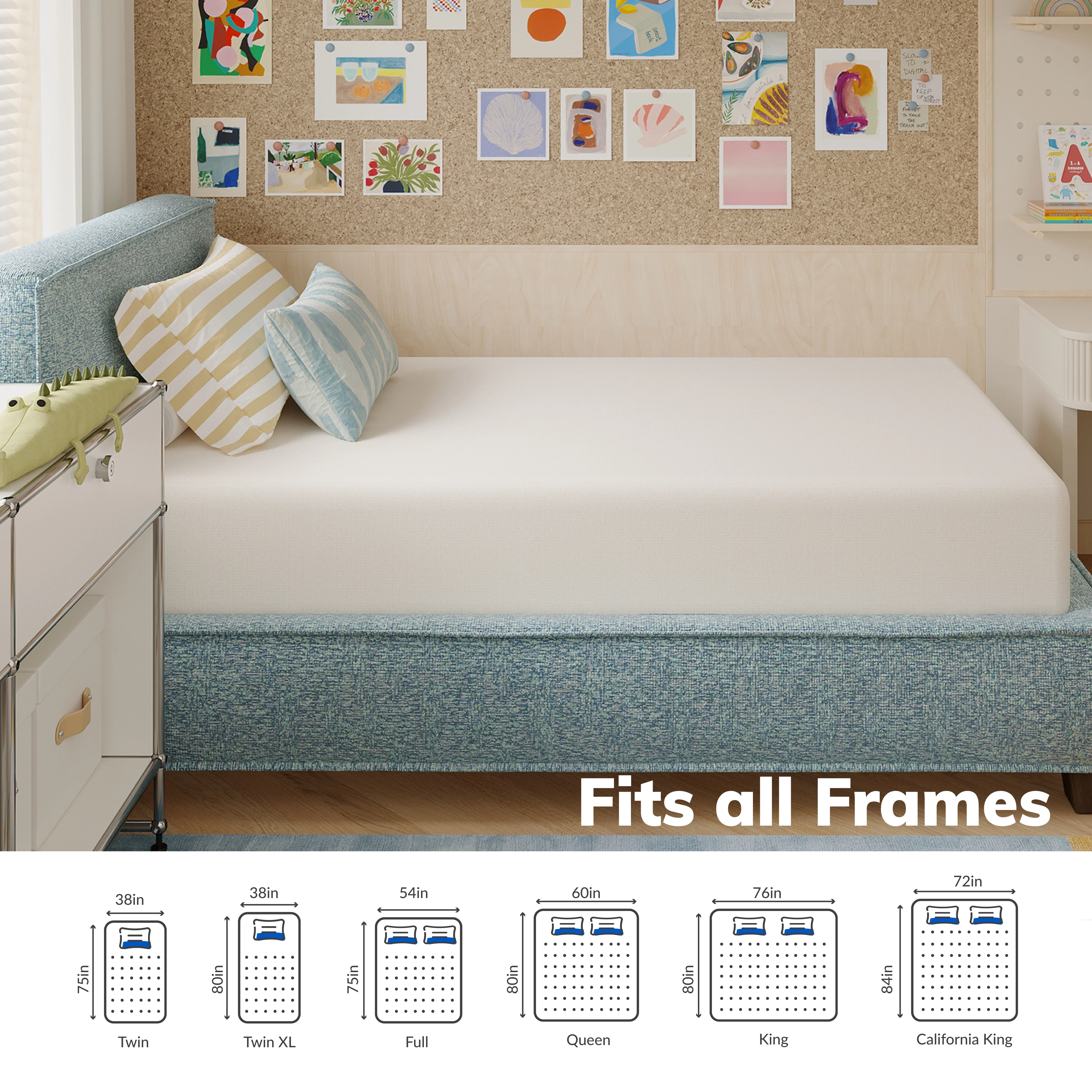 EGOHOME Horizon 6” Twin, Medium Gel Memory Foam Mattress - Image 8