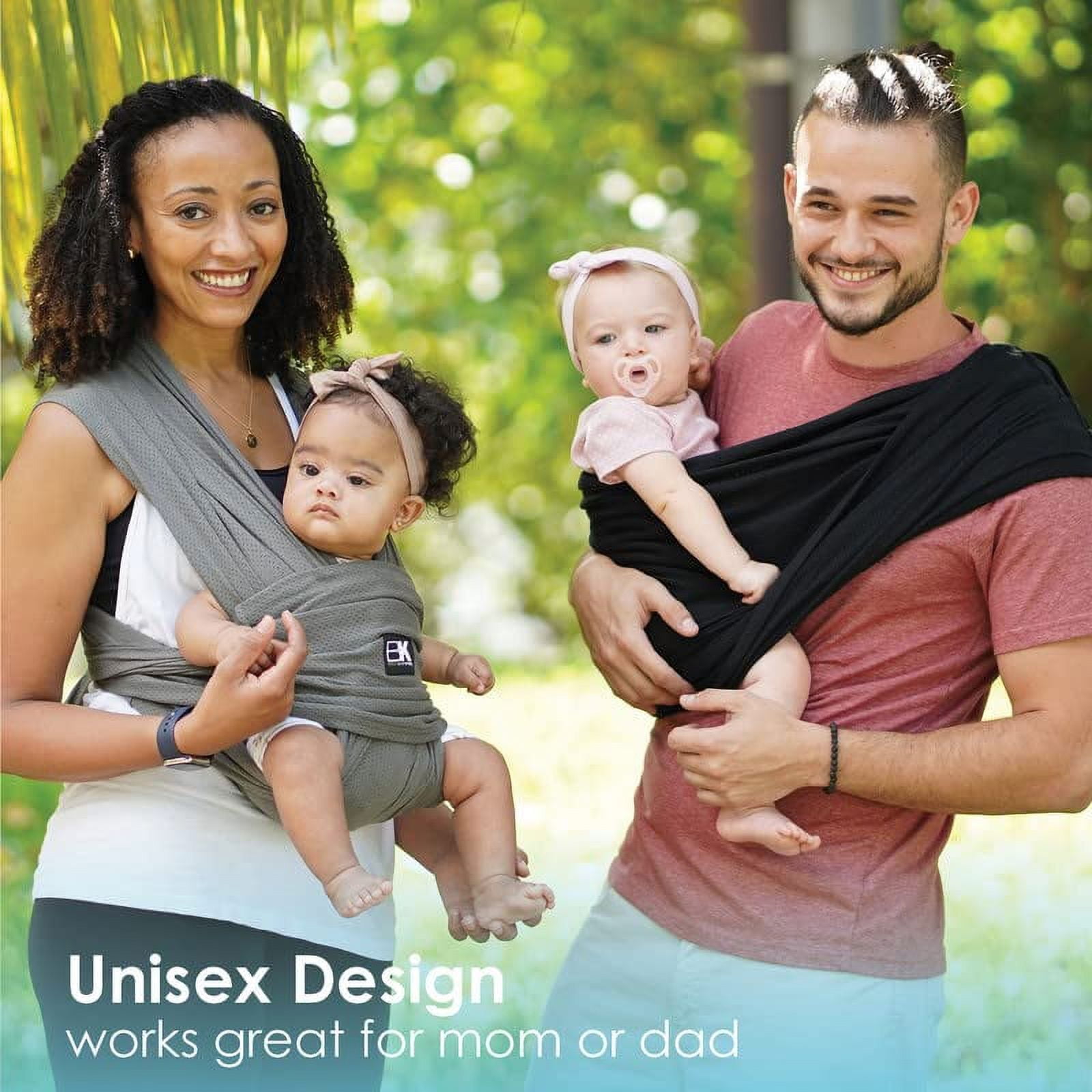 Breeze Baby K'tan Baby Carrier, #1 Easy Pre-Wrapped Baby Sling Gift | Breathable 100% Cotton Mesh | Hands Free Wrap for Infants | No Rings Or Buckles | Newborn to Toddler up to 35lb (See Size Chart) - Image 9
