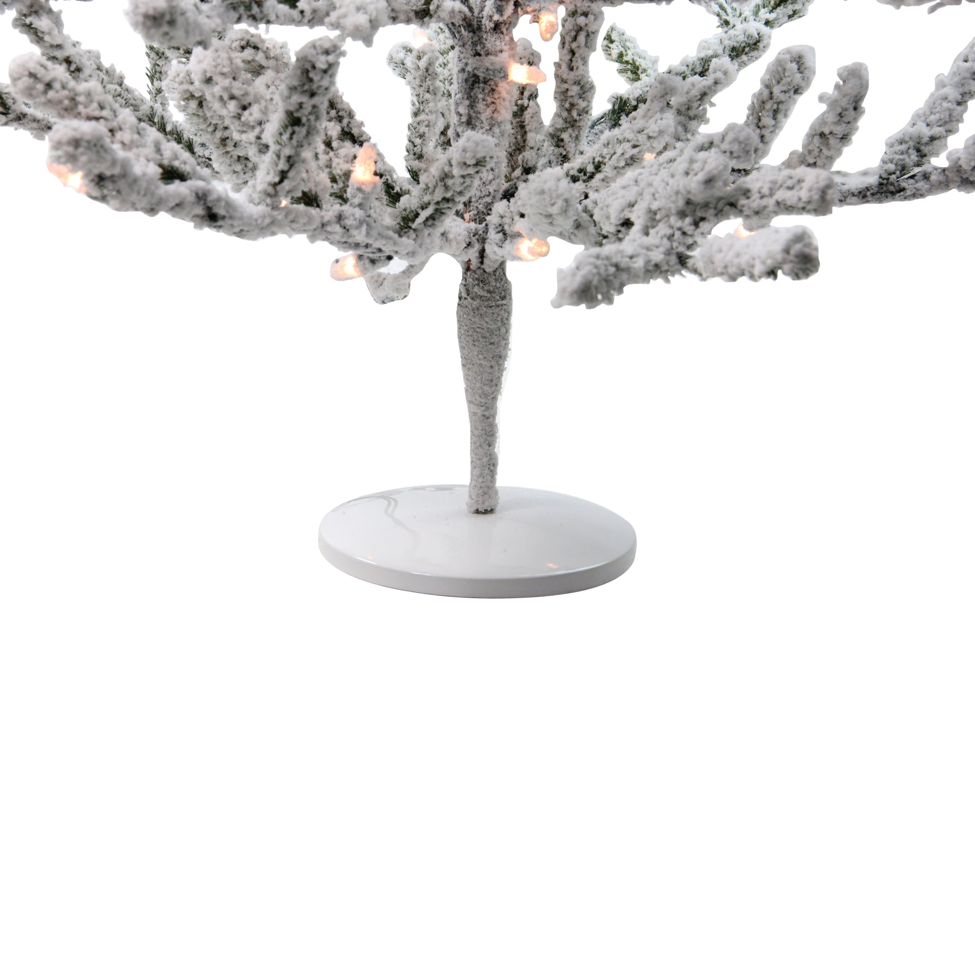 Northlight Pre-Lit Medium Flocked Alpine Twig Artificial Christmas Tree - 3' - Warm White Lights - Image 4