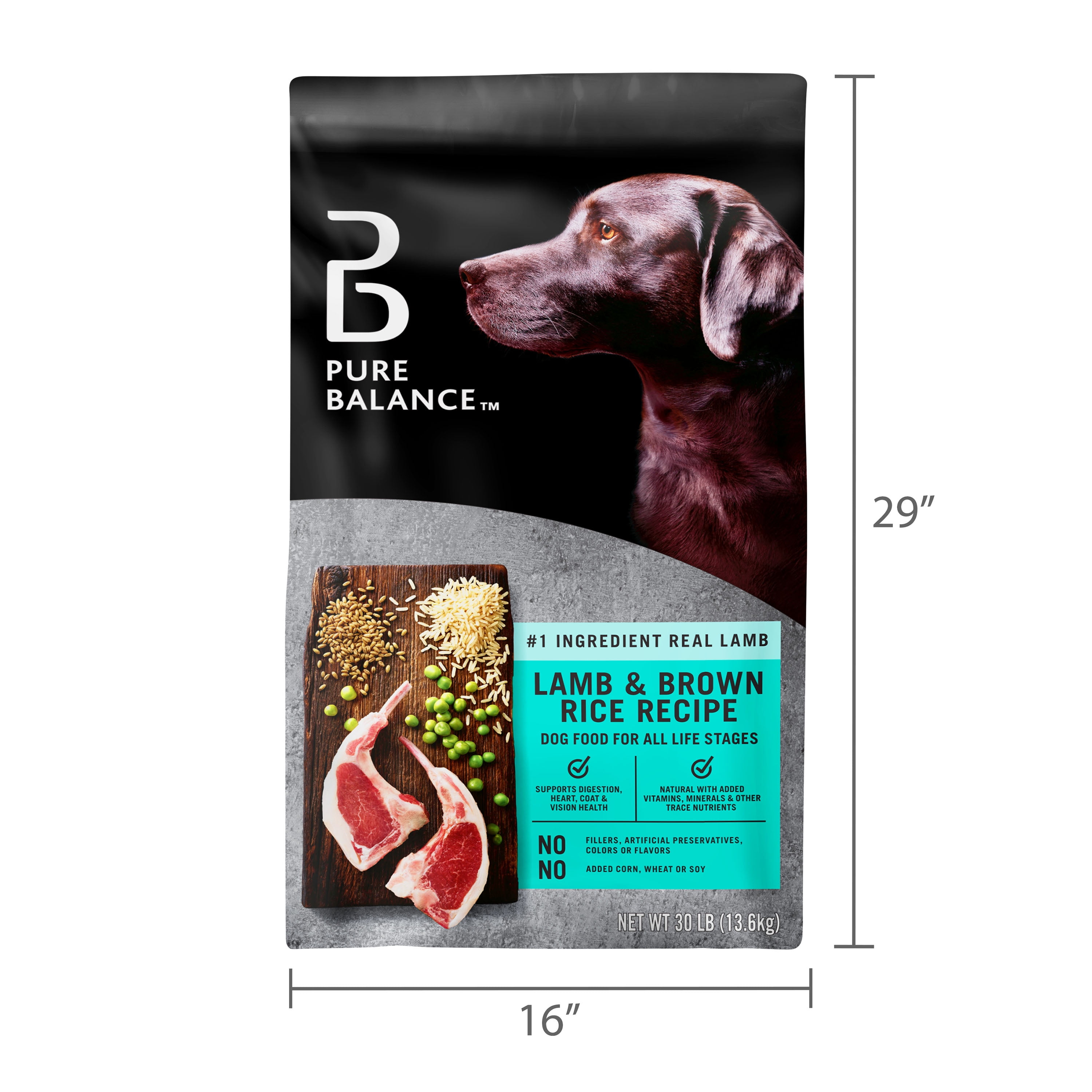 Pure Balance Lamb & Brown Rice Recipe Dry Dog Food, 30 lbs - Image 6