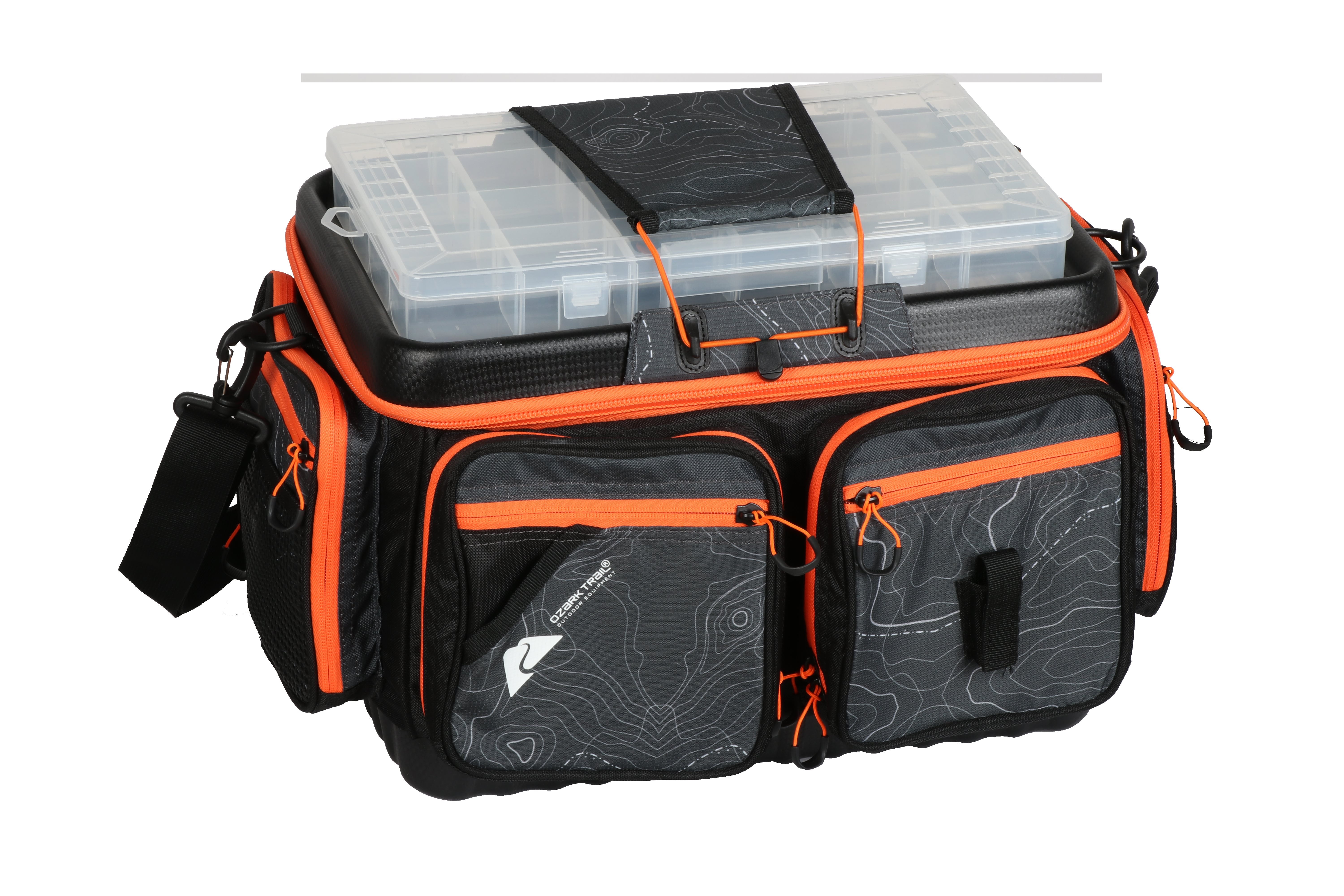 Ozark Trail 3700 Pro Large Quick Access Horizontal Fishing Tackle Box and Bait Bag, Material Polyester - Image 6