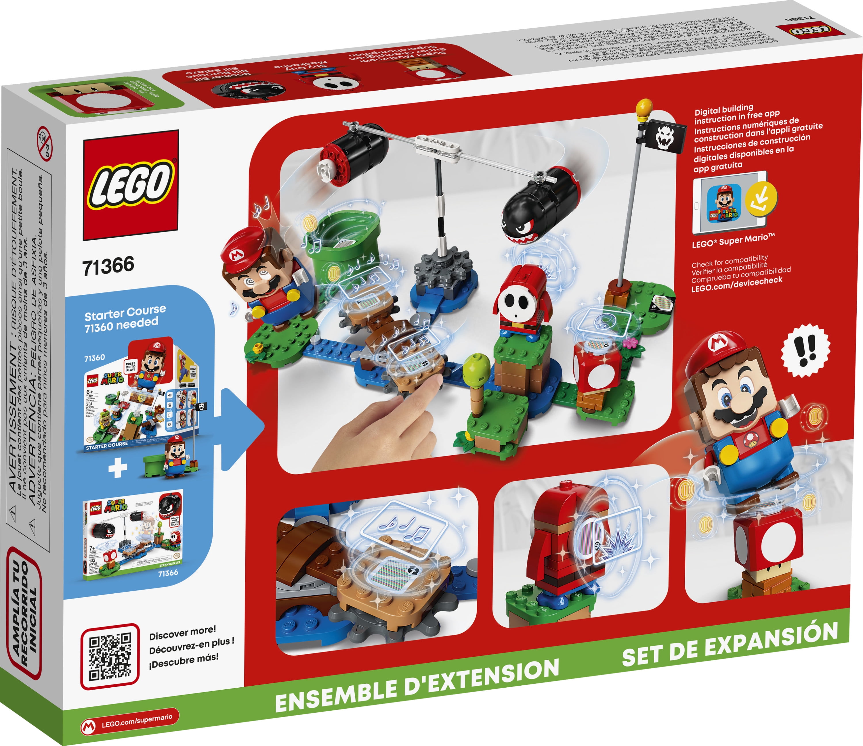 LEGO Super Mario Boomer Bill Barrage Expansion Set 71366 Building Set (132 Pieces) - Image 2