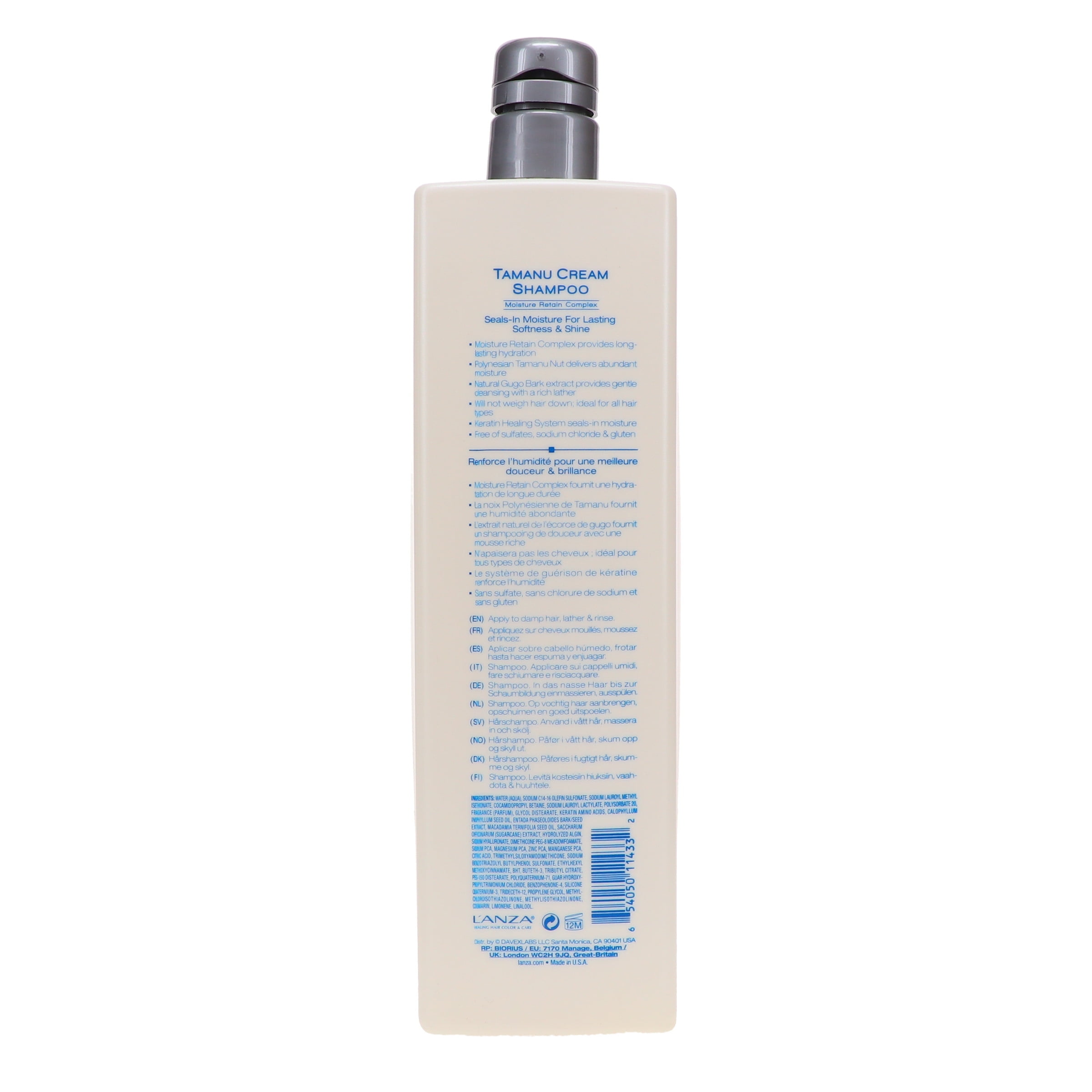 L'ANZA Healing Moisture Tamanu Cream Shampoo 33.8 oz - Image 7