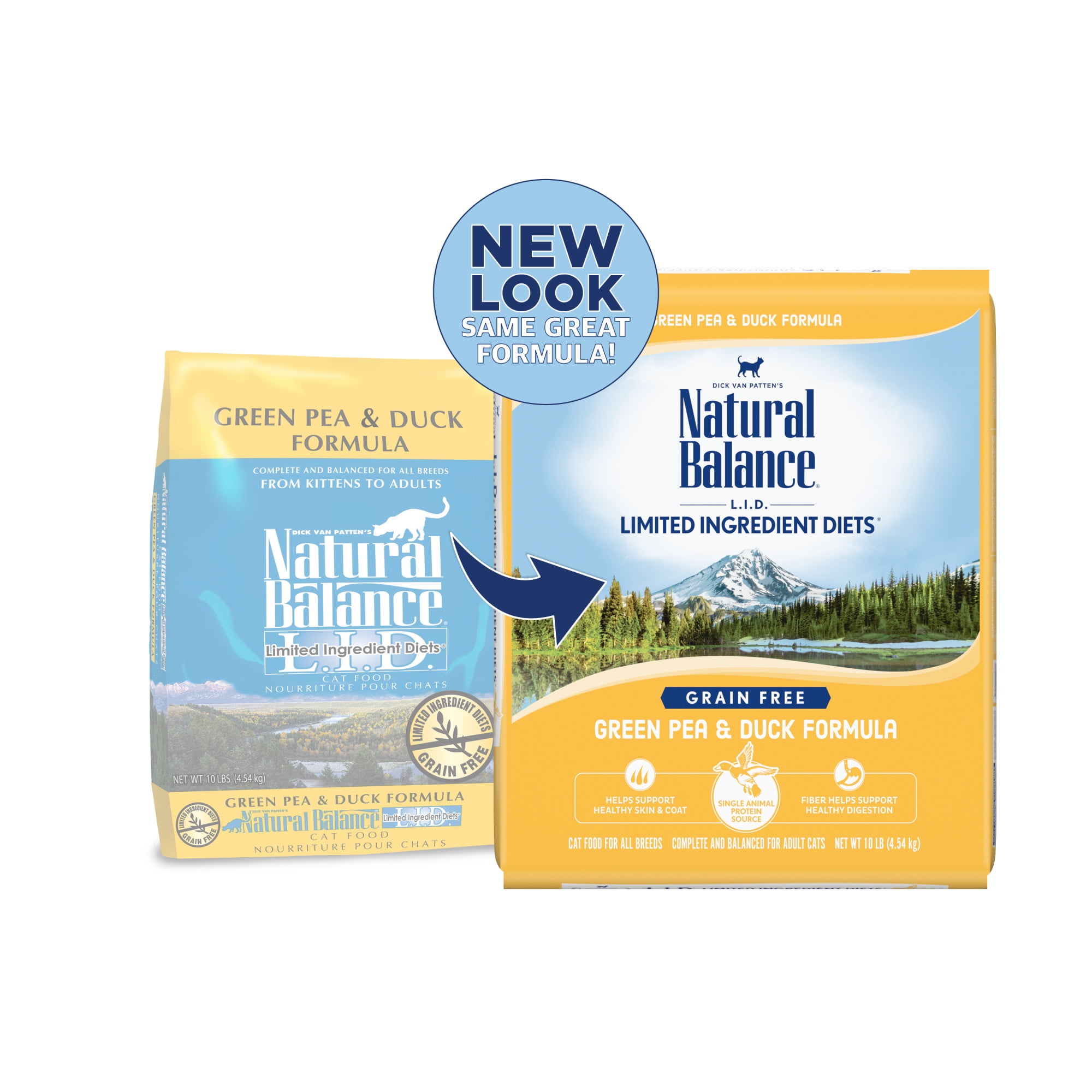 Natural Balance Limited Ingredient Diets Green Pea & Duck Formula Dry Cat Food, 10 Pounds, Grain Free - Image 11