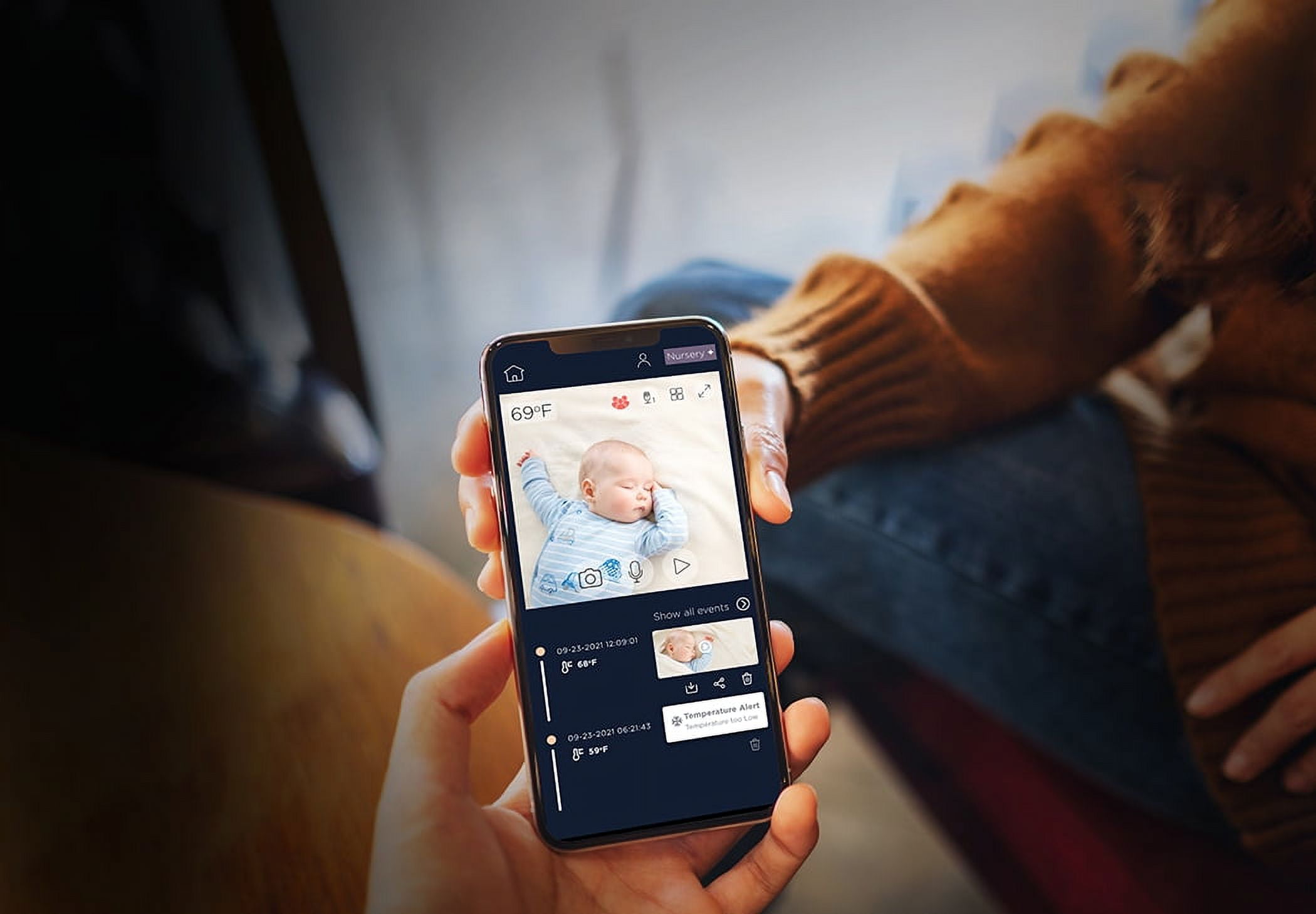 Motorola VM65 Connect 5" Full HD (1080p) Wi-Fi Video Baby Monitor | Secure Private Connection | 2-Way Talk - Image 7