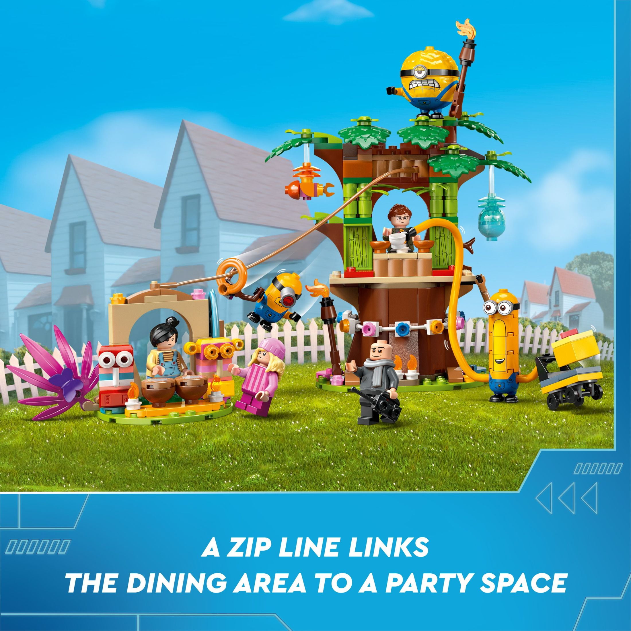 LEGO Despicable Me 4 Minions and Gru's Family Mansion - Minions Toy House and Treehouse from Movie - Creative Gift for Boys and Girls Aged 8+, 75583 - Image 7