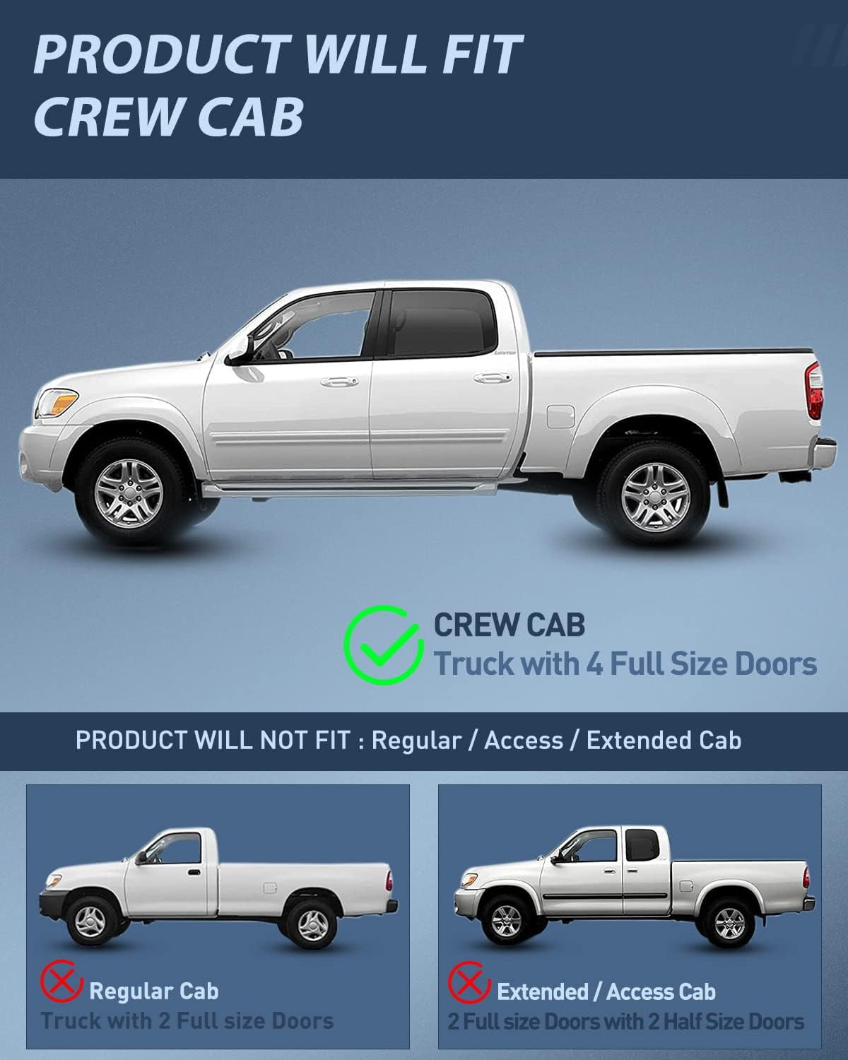 Nilight Headlight Assembly for 2005 2006 Toyota Tundra 4 Door Double Crew Cab 2005 2006 2007 Sequoia Pickup Replacement Black Housing Clear Reflector Driver and Passenger Side, 2 Years Warranty - Image 8