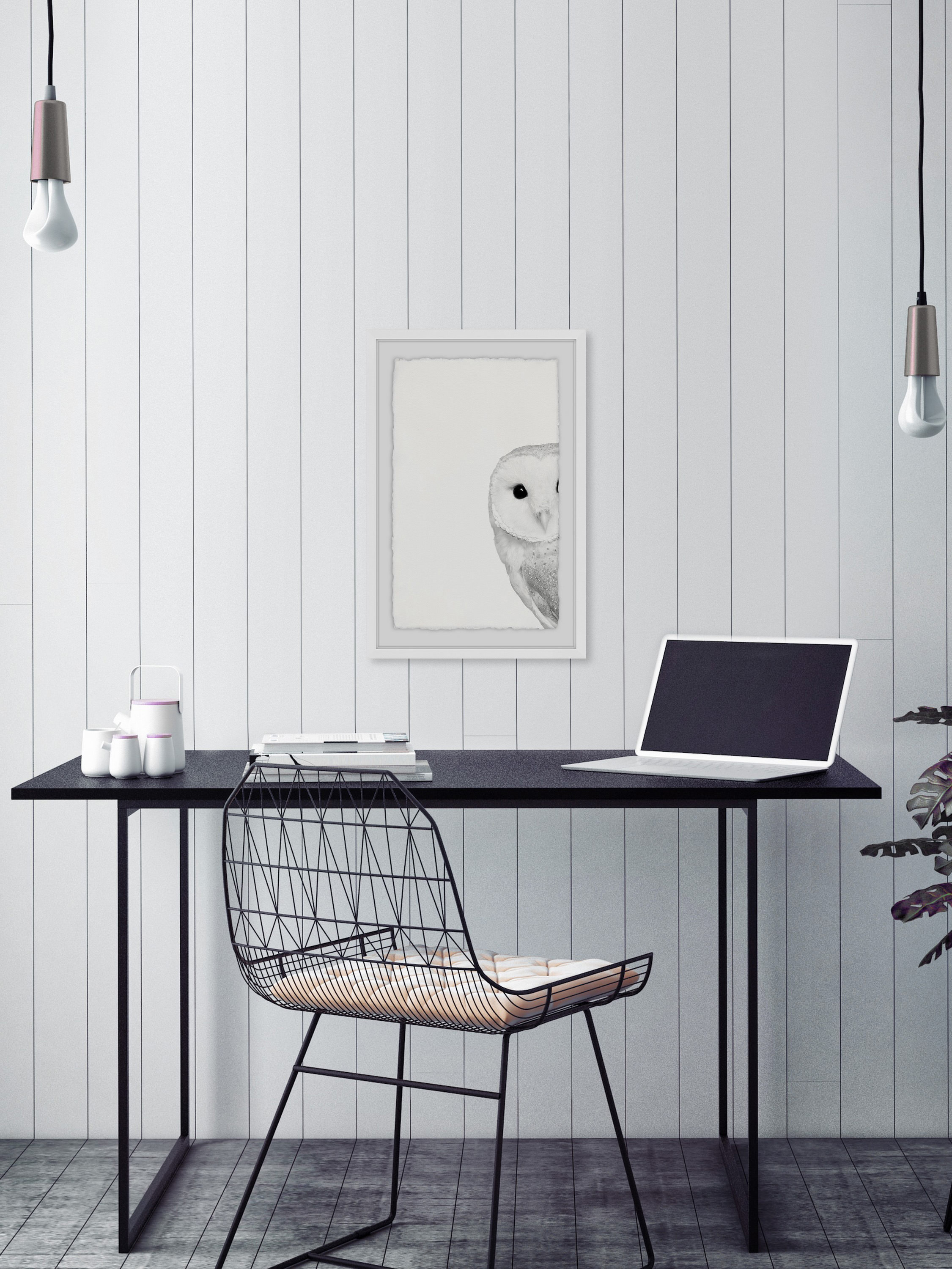 Hidden Owl Framed Painting Print - Image 3