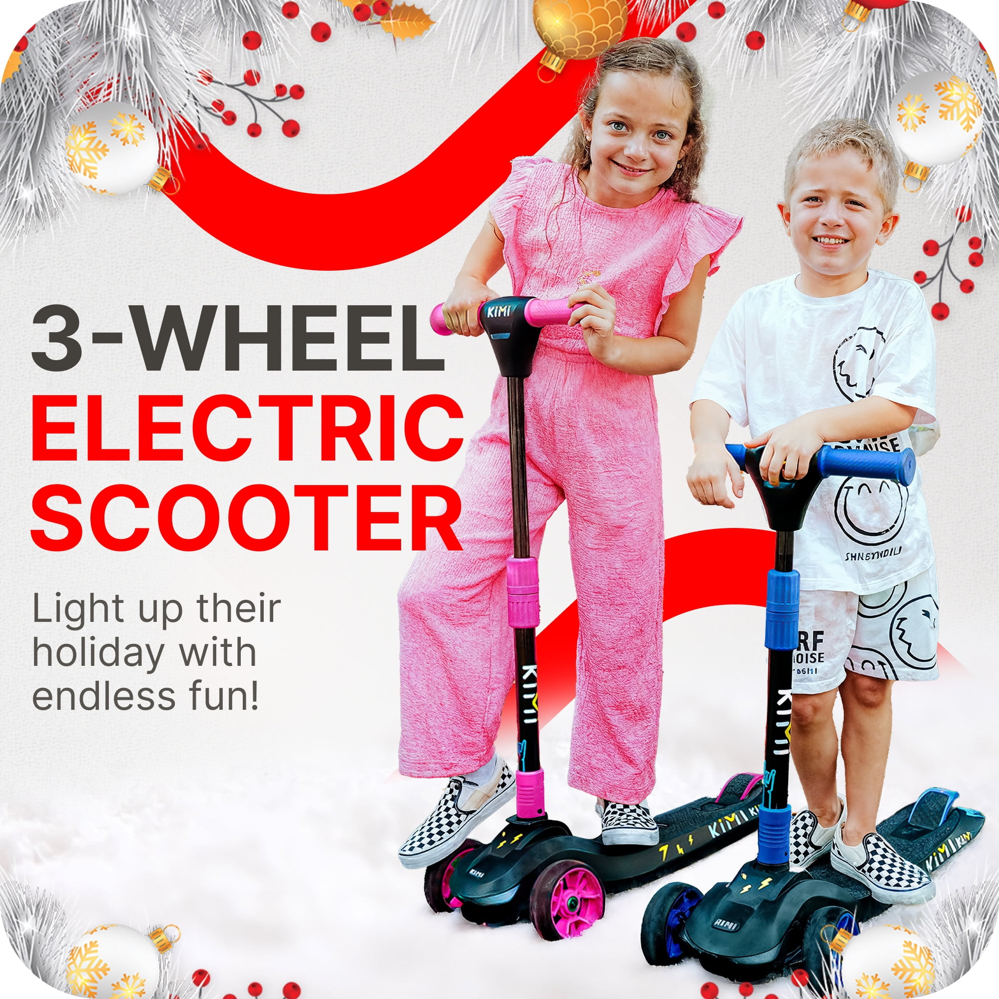 KIMI 3-Wheel Compact Electric Scooter for Children Ages 3-9, LED Safety Lights, 5MPH, 10-Mile Range - Image 14