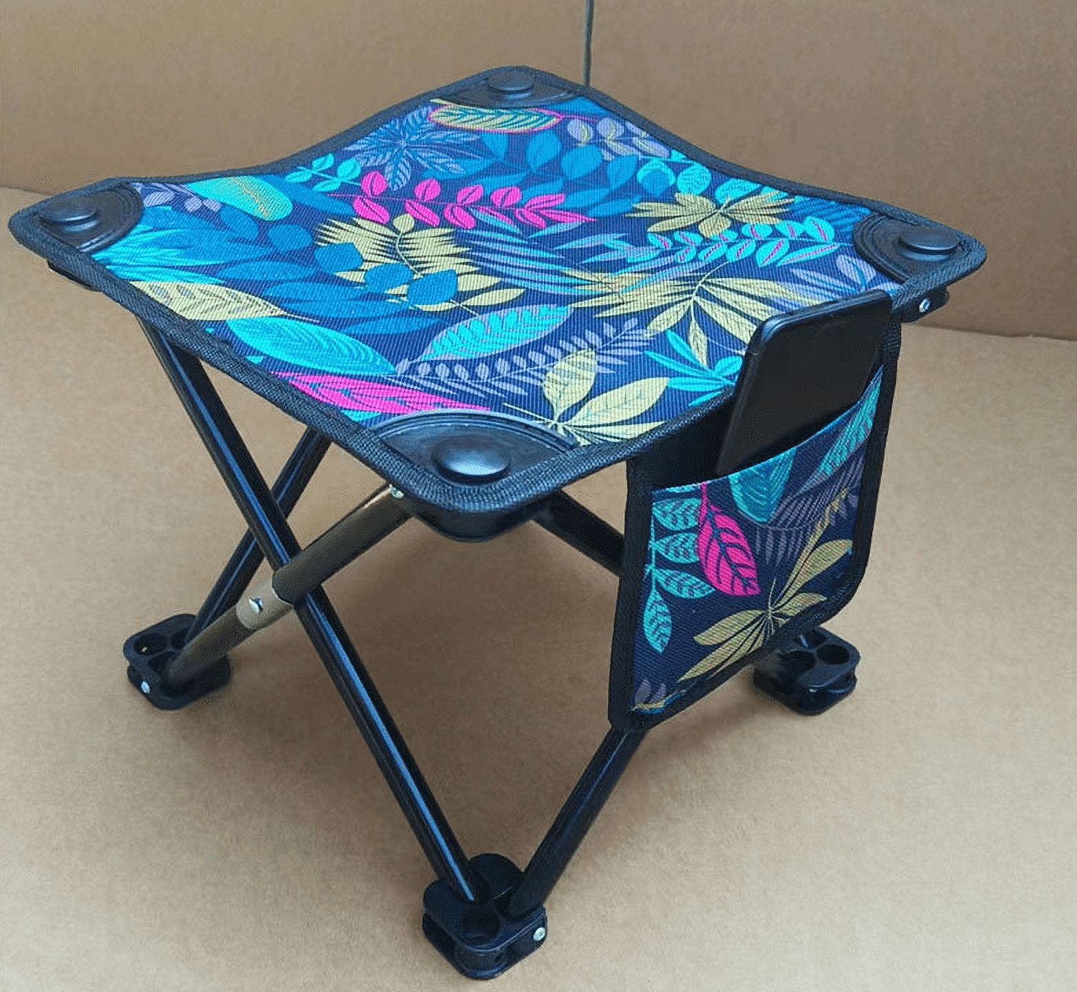 KRUEM KingCamp Camping Stool Portable Folding Stool Portable Chair Mini Foldable Stool Fishing Stool For Adults Fishing Hiking Gardening And Beach With Carry Bag (Camouflage) - Image 4