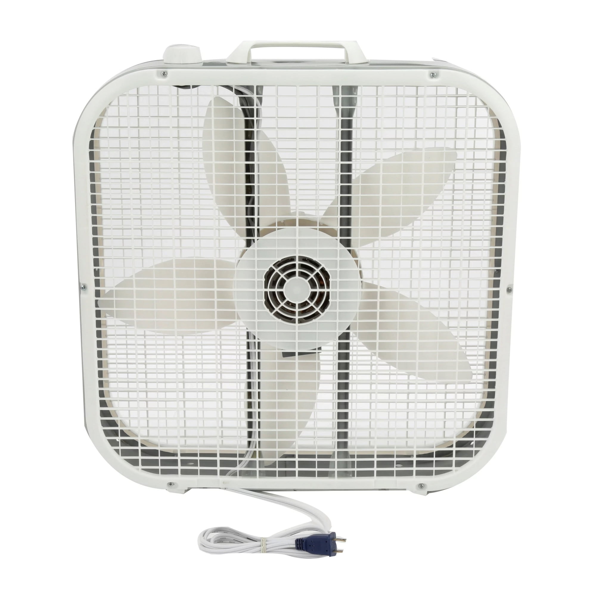 (3 pack) Lasko 20" Classic Box Fan with Weather-Resistant Motor, 3 Speeds, 22.5" H, White, B20200, New - Image 7