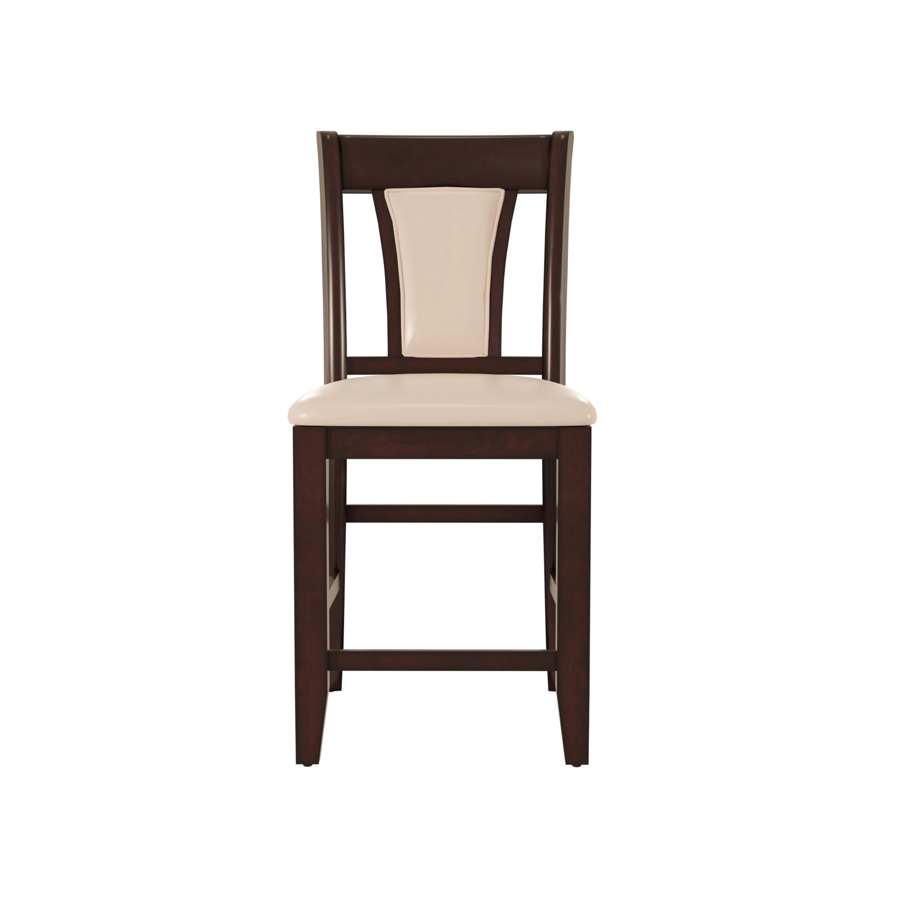 Aulnois Transitional Counter Height Dining Chairs, Ivory, Set of 2 - Image 5