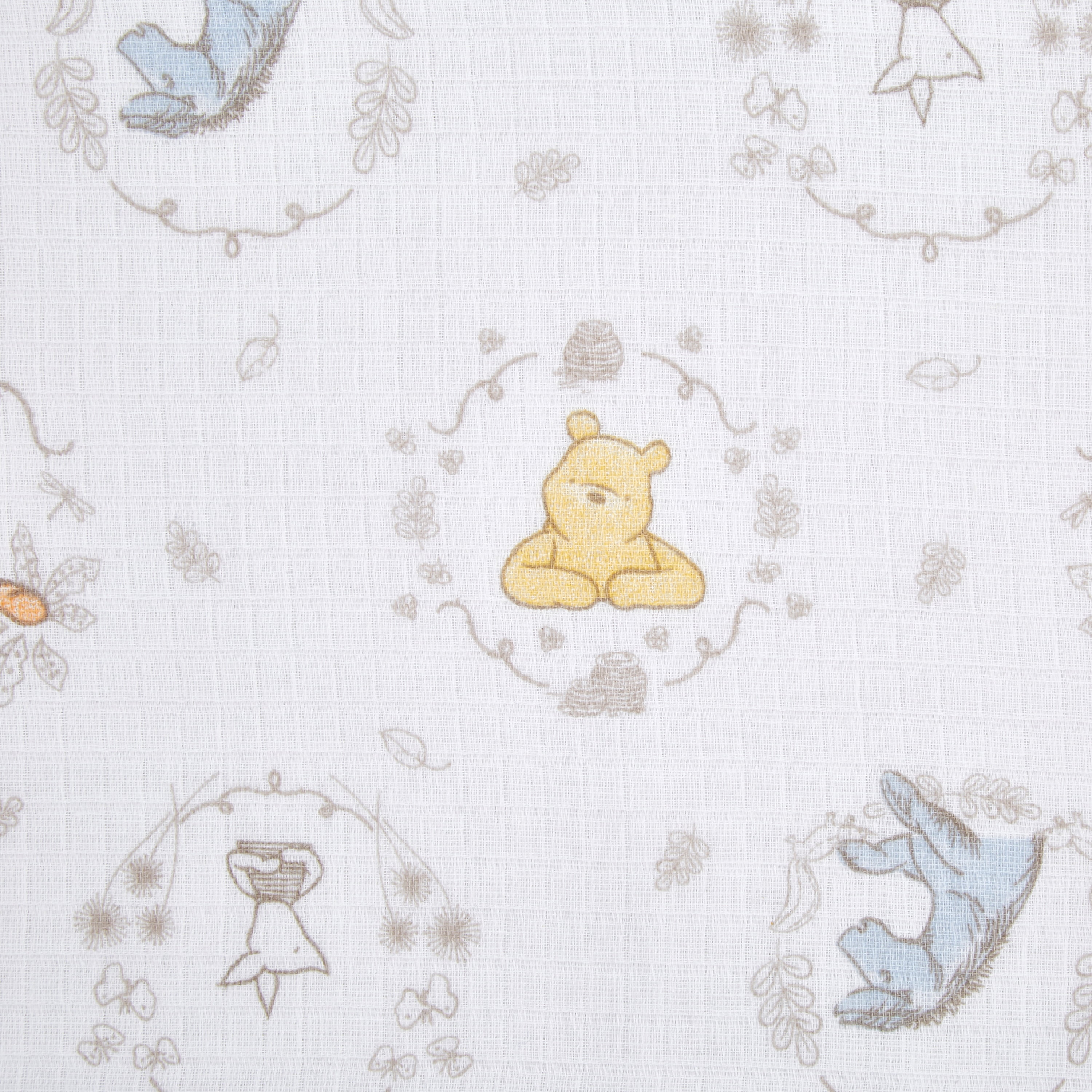 aden + anais x Disney Baby, Cotton Muslin Swaddle Blanket, Winnie the Pooh, Unisex, Infants, 4-Pk - Image 6