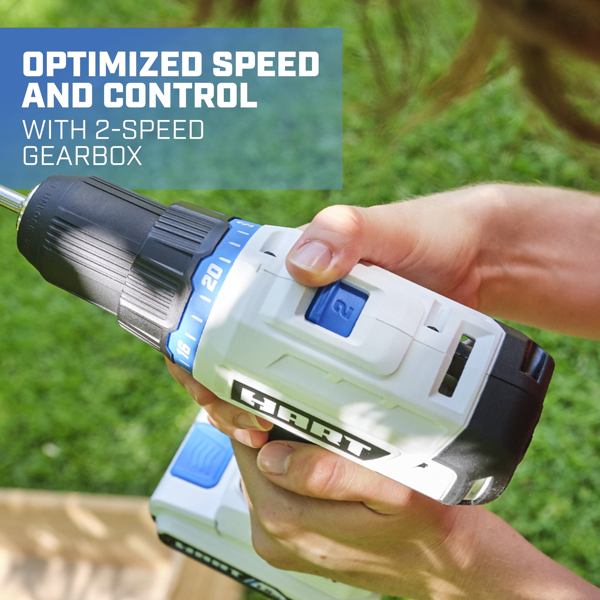 HART 20-Volt Cordless 5-Tool Combo Kit (2) 1.5Ah Lithium-Ion Batteries and 16-inch Storage Bag - Image 8