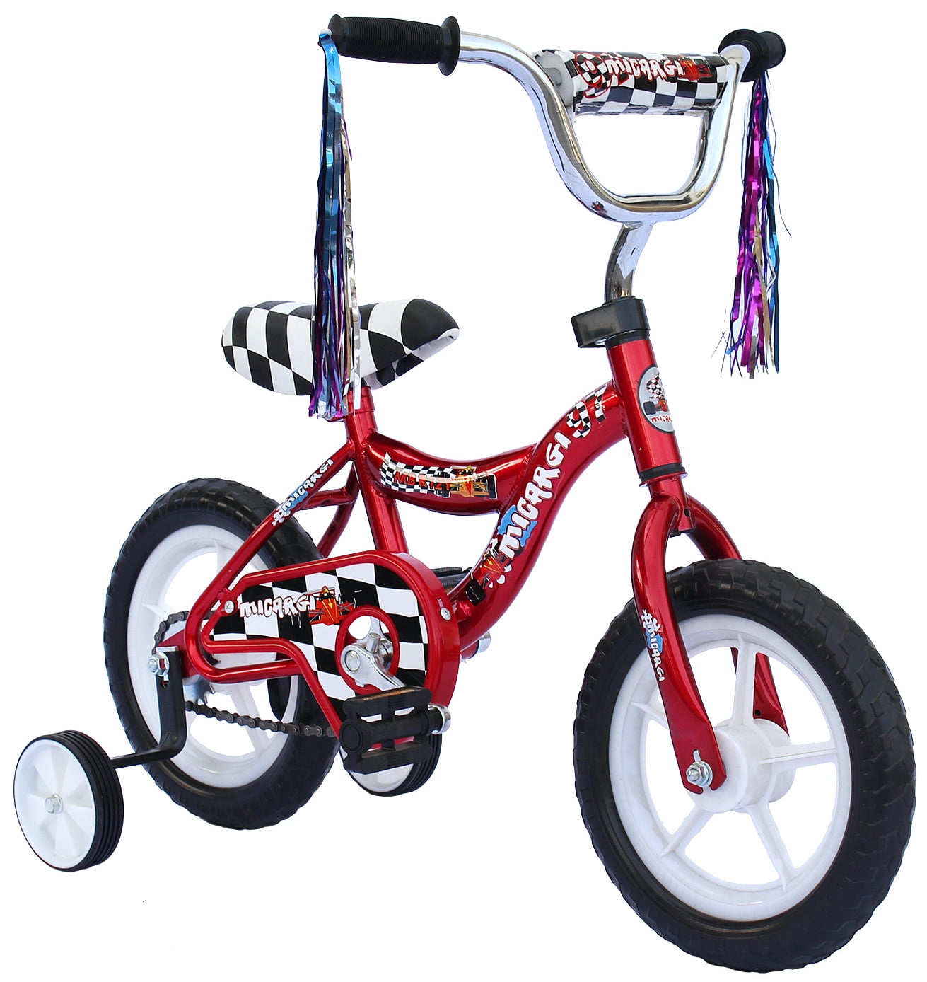 USToyOutlet 12" Kid's Beginner Bicycle for 2-4 Years Old Boys' and Girls' Bike Foam Tire for Indoor Use No Brake - Red - Image 2