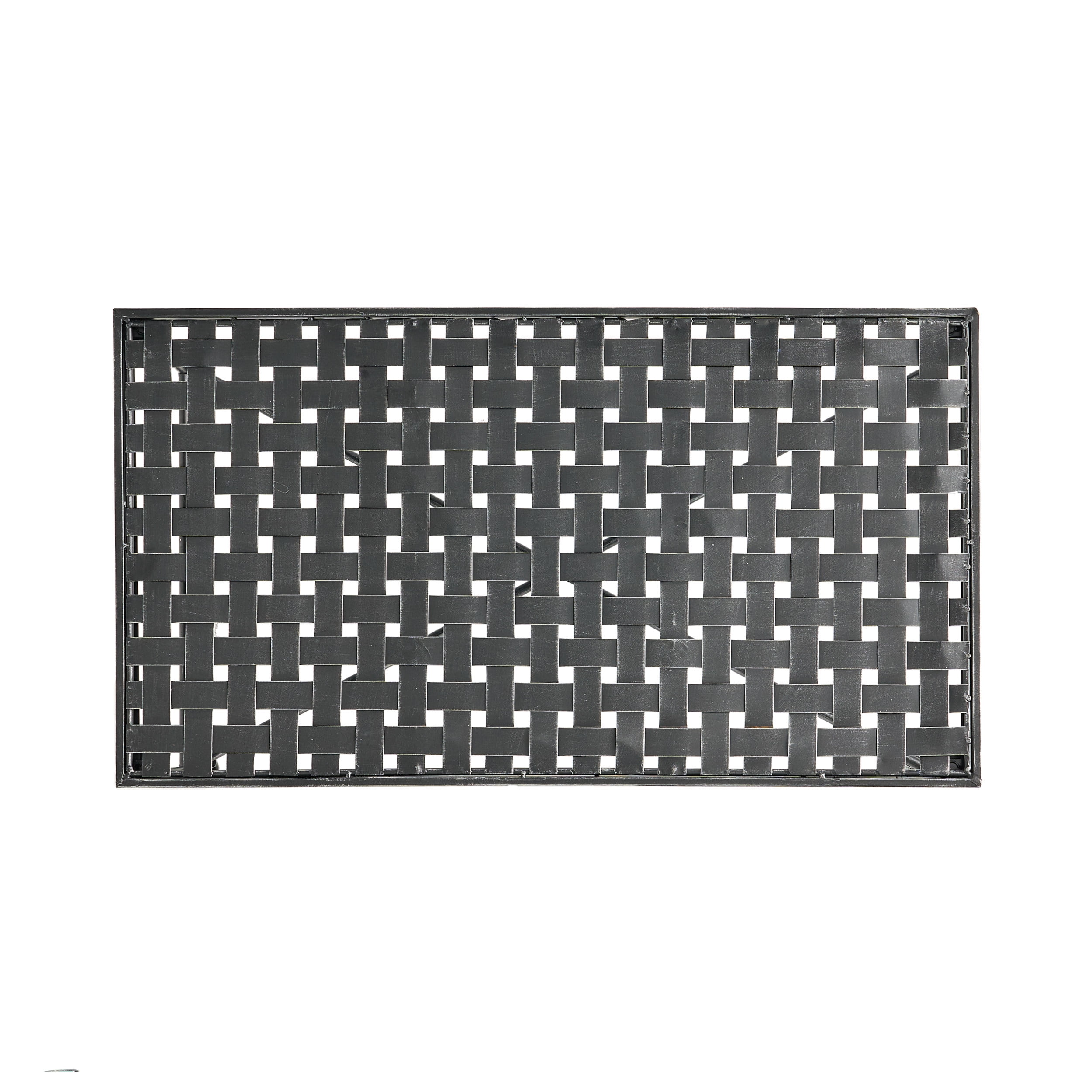 Alexander Outdoor Iron Coffee Table, Black - Image 3