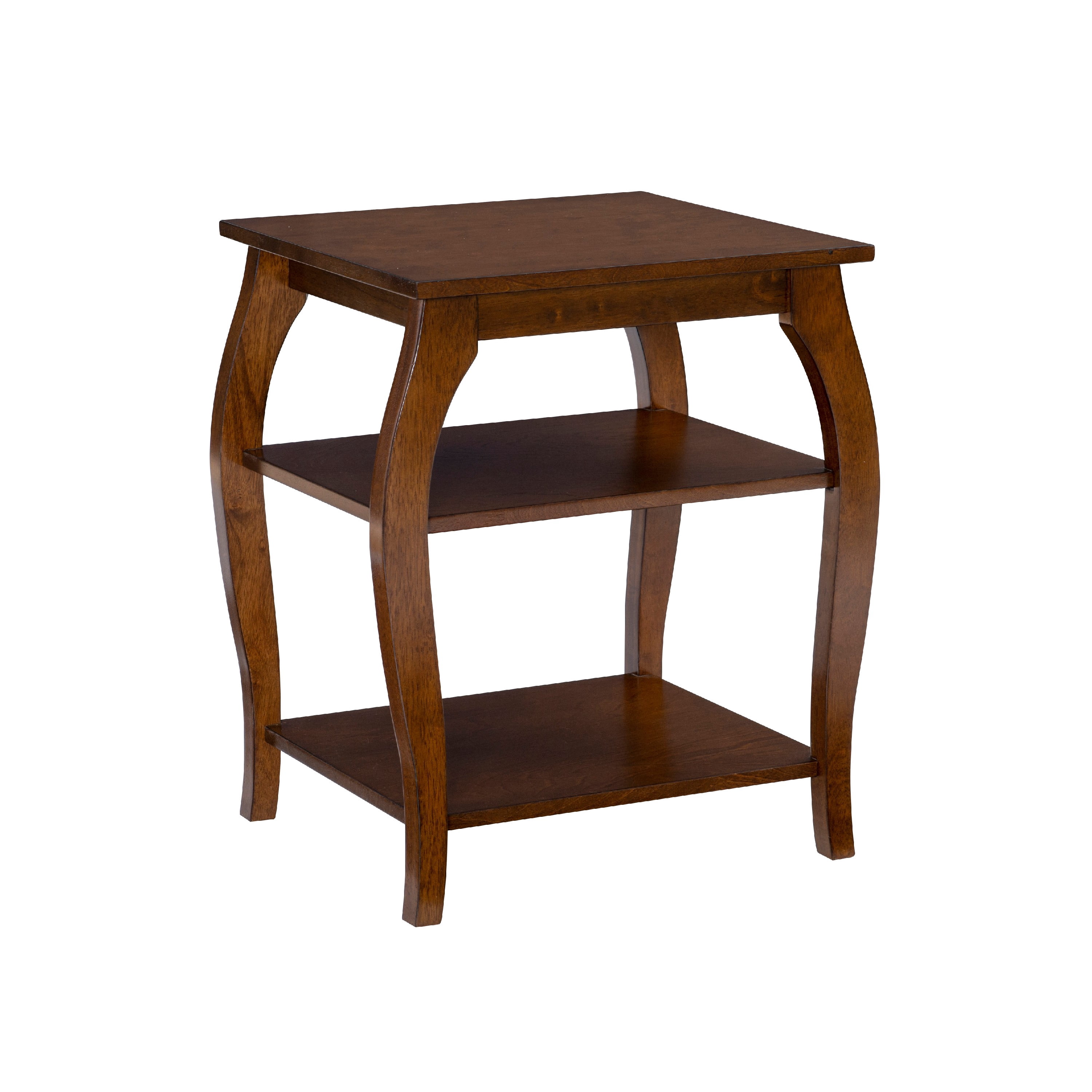 Powell Rellim Indoor Transitional 2- Shelf End Table, Hazelnut - Image 7