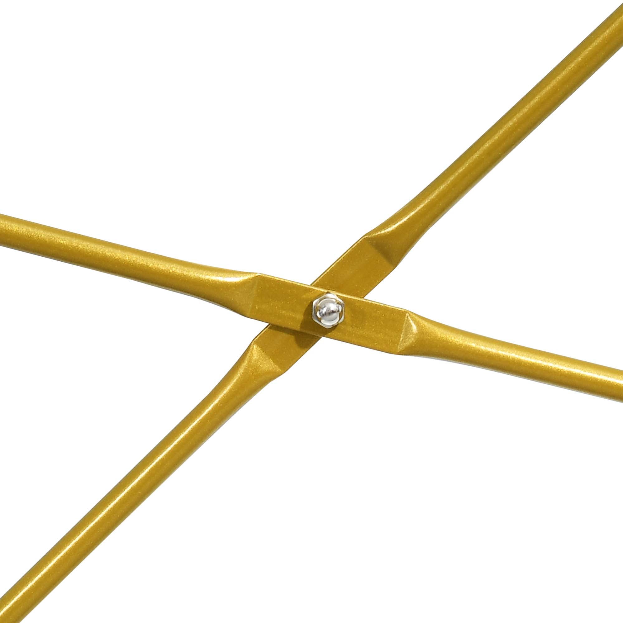 Dextrus 5 Tiers Bookshelf and Bookcase, Modern Wide Gold Bookcase, Open Storage Book Shelves for Living Room Bedroom, Gold - Image 11