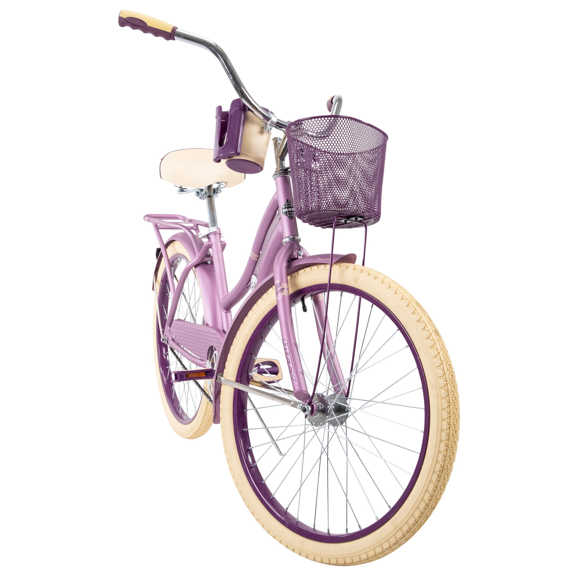 Huffy 24" Nel Lusso Cruiser Bike, Fits Riders 4'8" - 5'8", Purple, Adult, Women's - Image 7