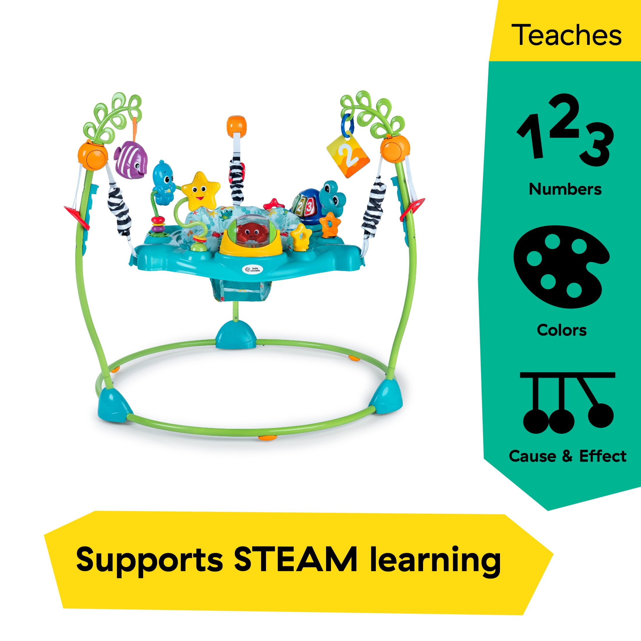 Baby Einstein Ocean Explorers Curiosity Cove 2-in-1 Activity Jumper, Ages 6 Months+ - Image 6