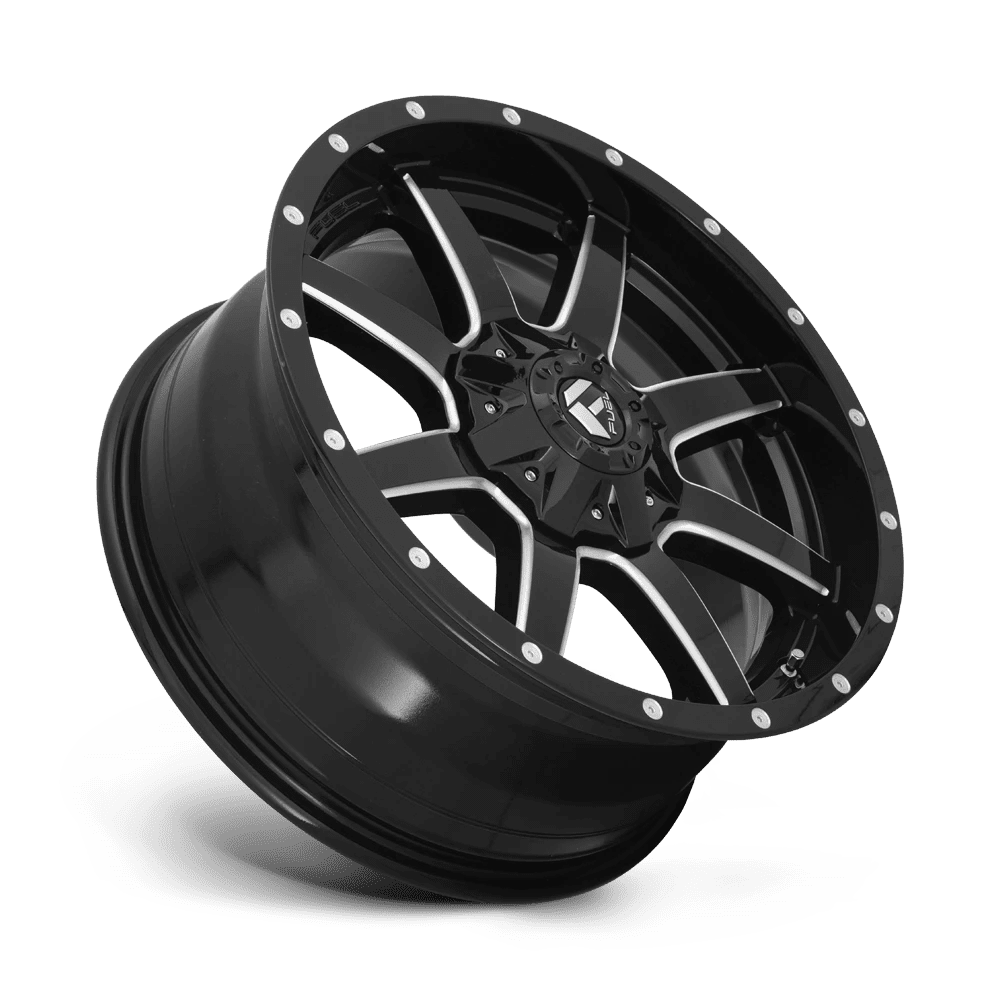 Fuel 1PC Aluminum Rim D610 MAVERICK 20X9in Gloss Black Milled Finish, D61020908250 - Image 3
